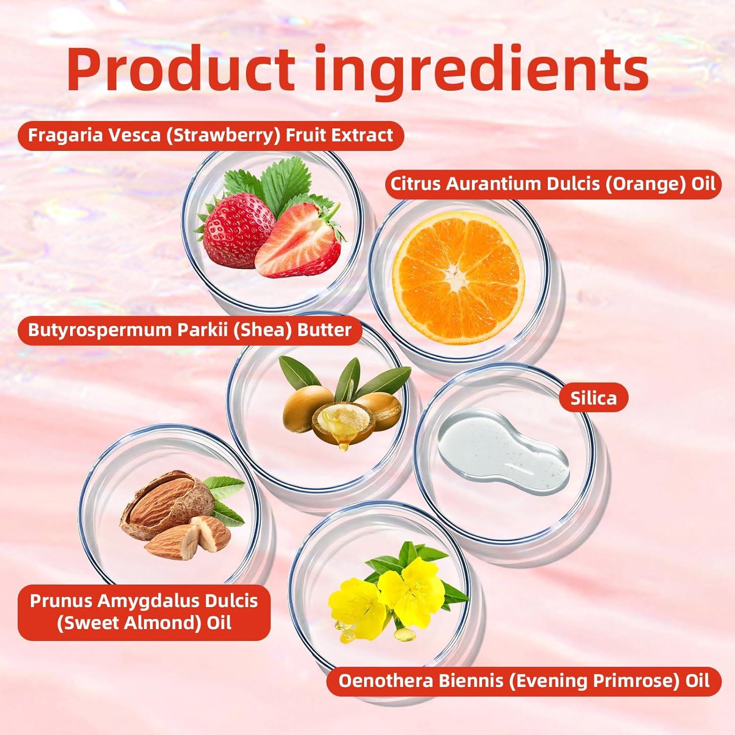 Conjunto Exfoliante de Azúcar de Fresa LUNOON - 2 PCS 198g