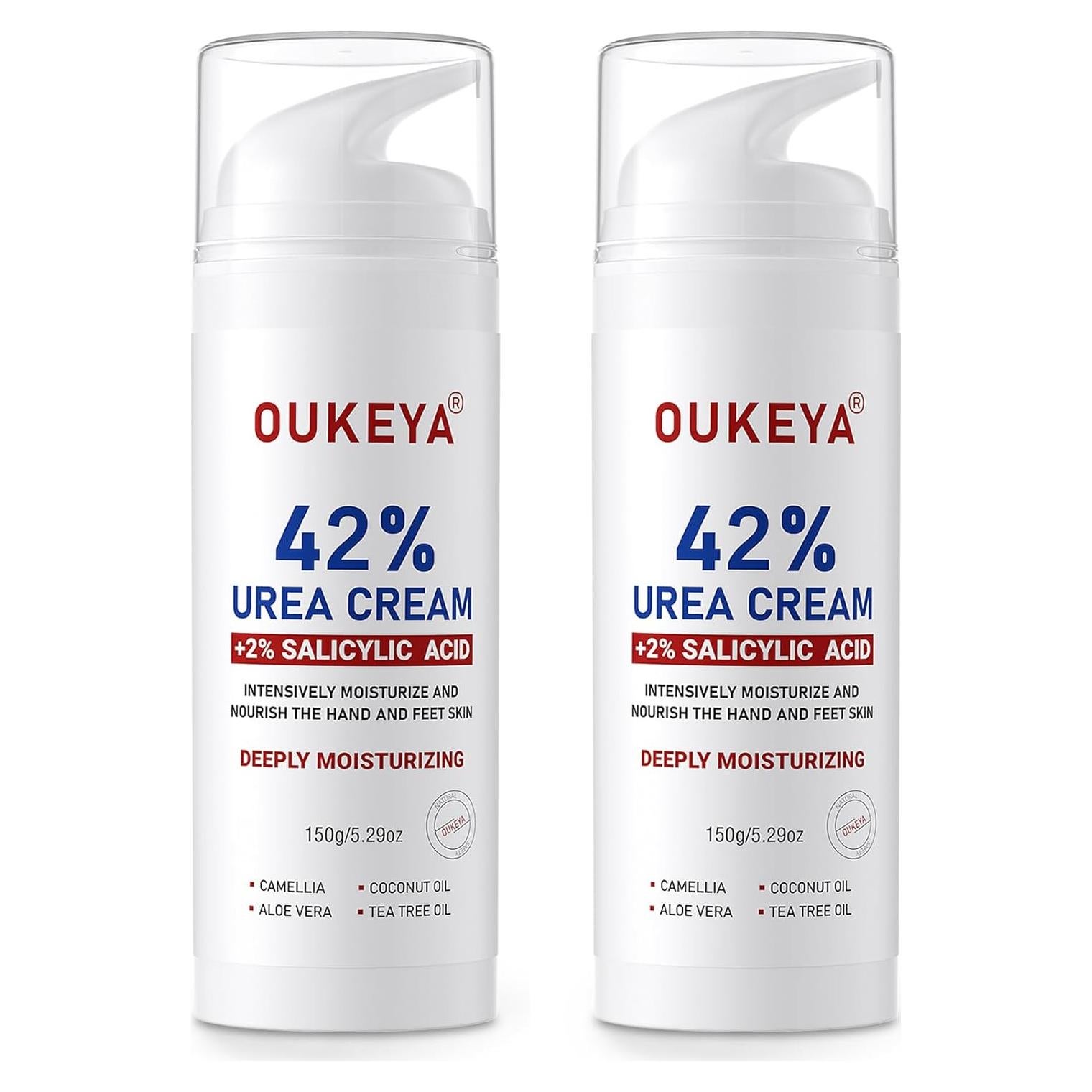 Crema de Urea OUKEYA 42% + Ácido Salicílico 2% - 2 Piezas
