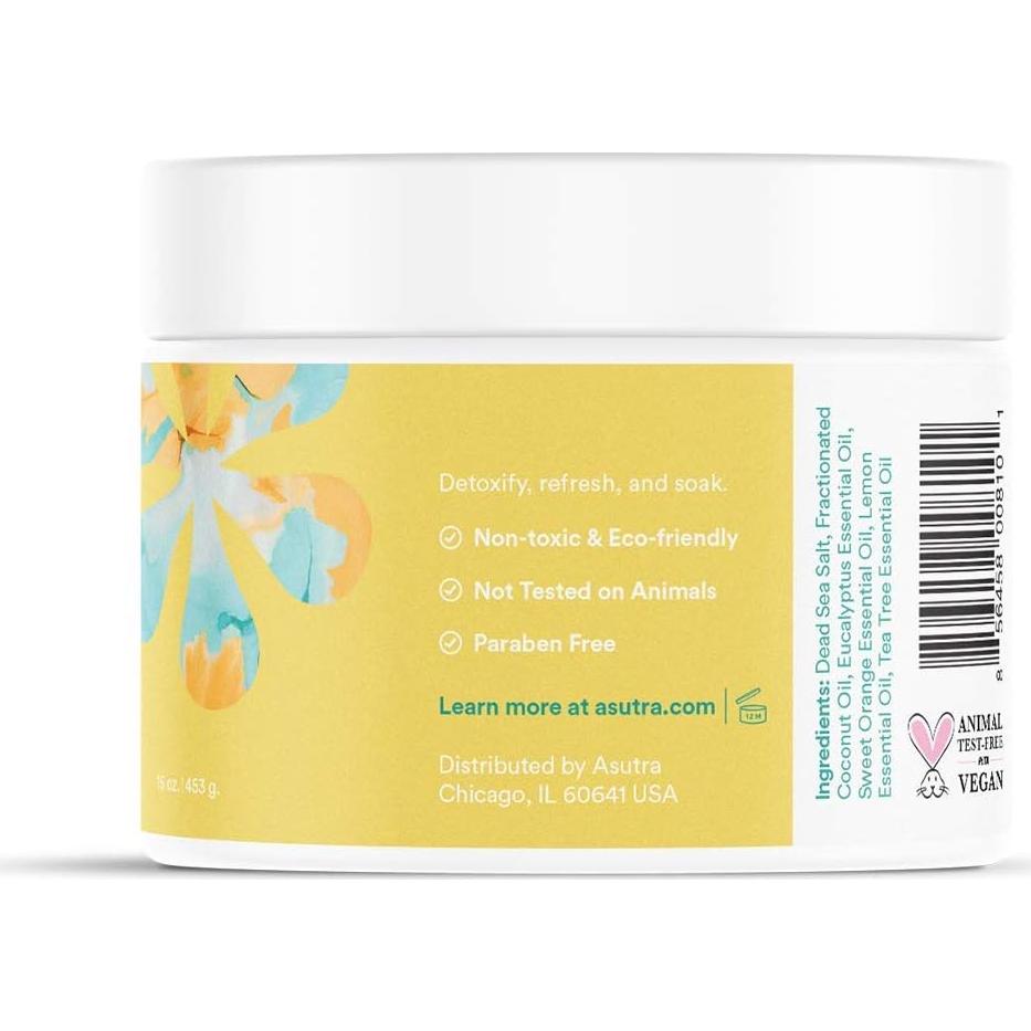 Sales de Baño del Mar Muerto Asutra 453.6 g - Eucalipto y Naranja