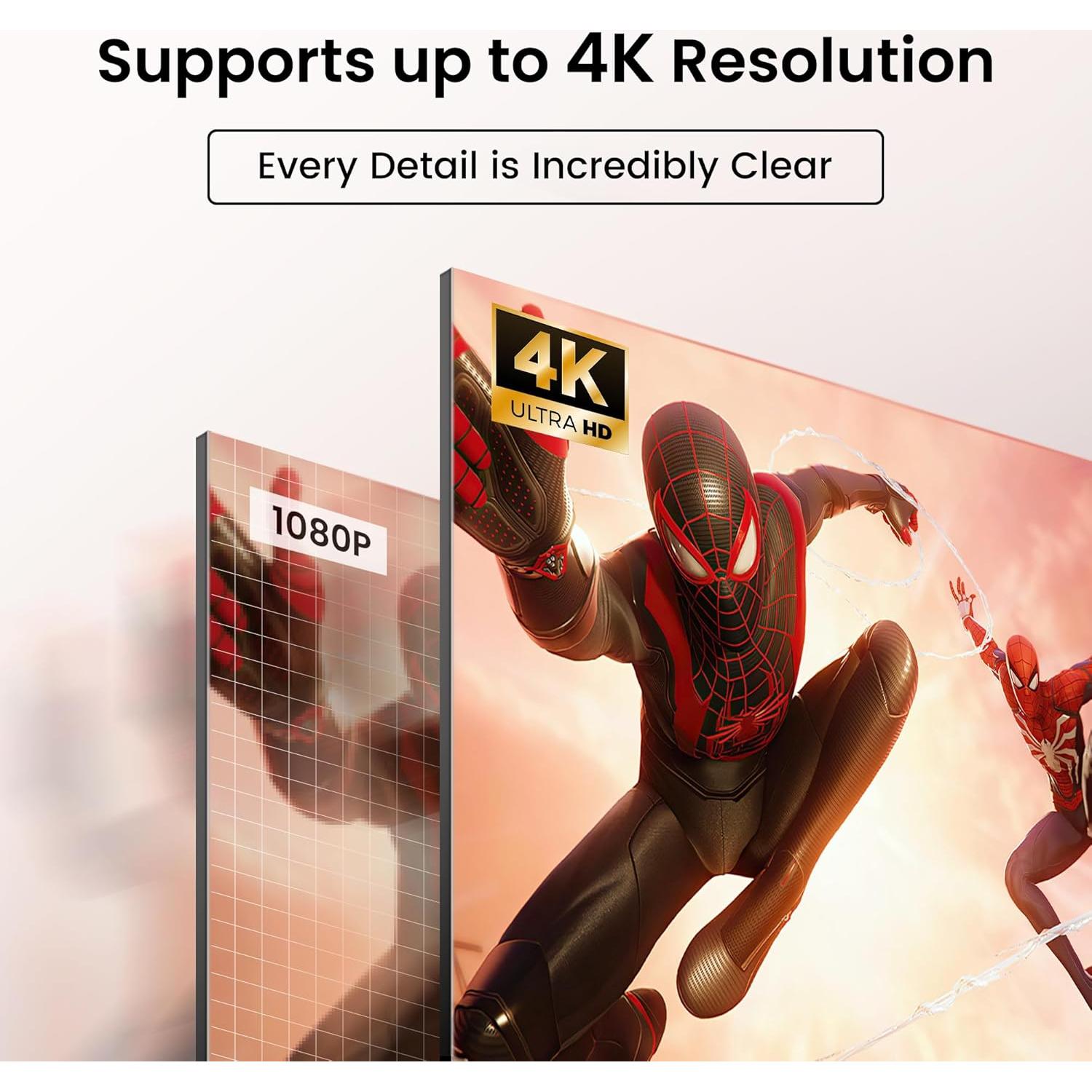 Interruptor HDMI 3 en 1 NEWCARE 4K@60Hz con Cable 0.79m