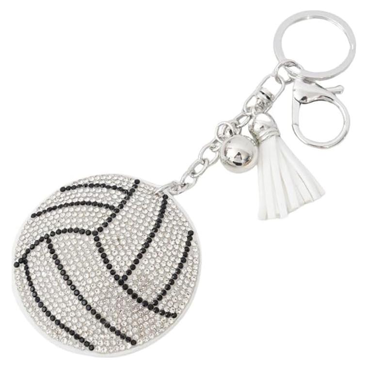 Llavero de Fútbol Brillante con Rhinestones ShuaiGe - 6.35x2.54cm