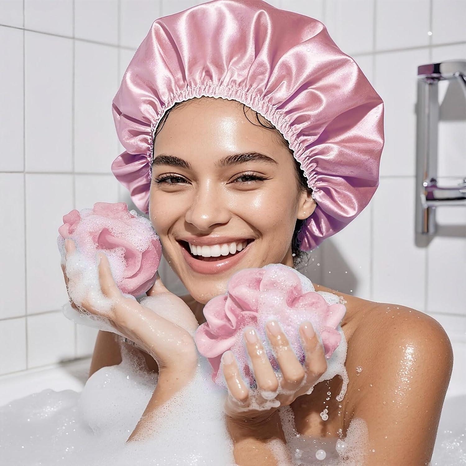 Gorras de Ducha Reutilizables Smilco - 4 Piezas Impermeables