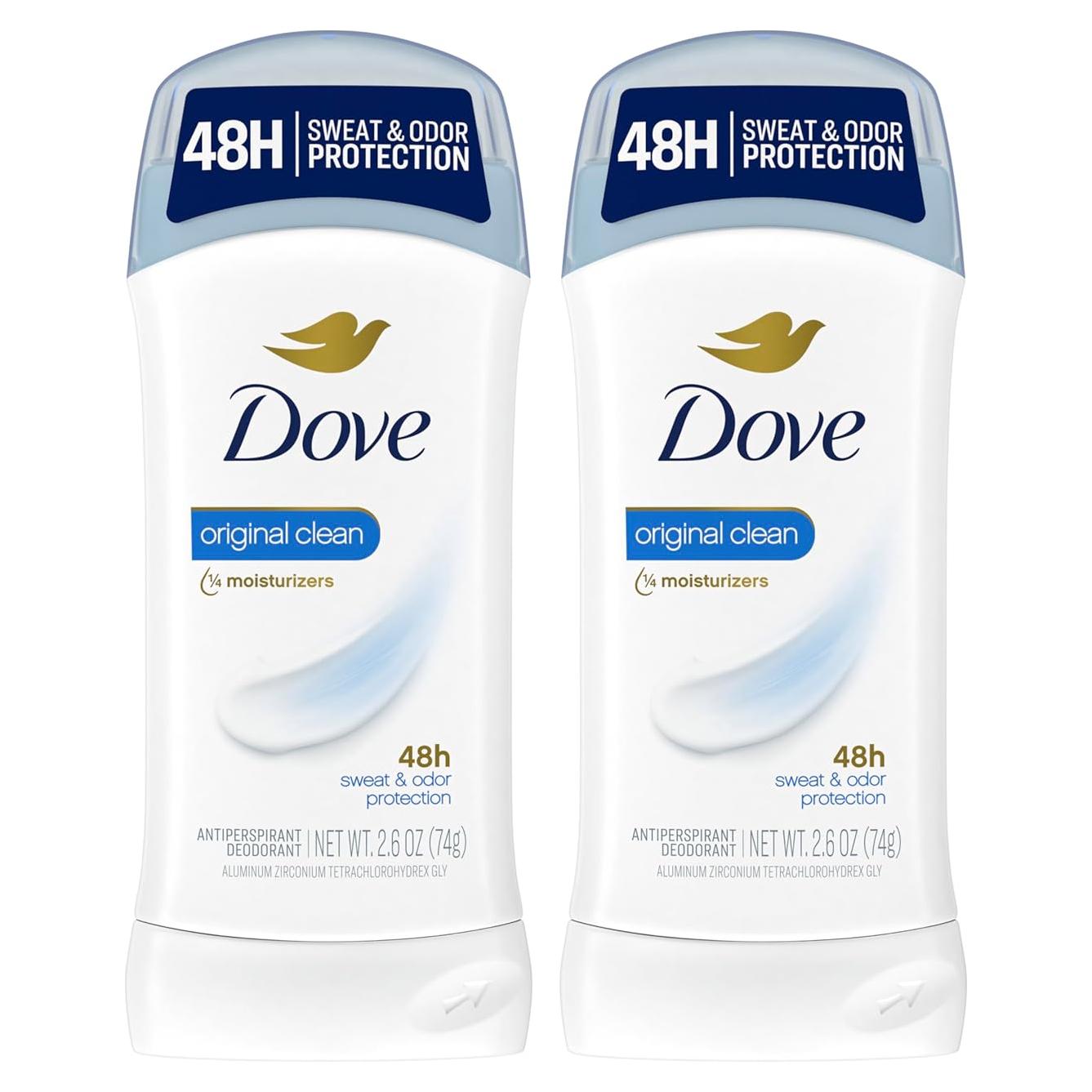 Dove Antitranspirante Desodorante Barra Limpio Original 73.71 g