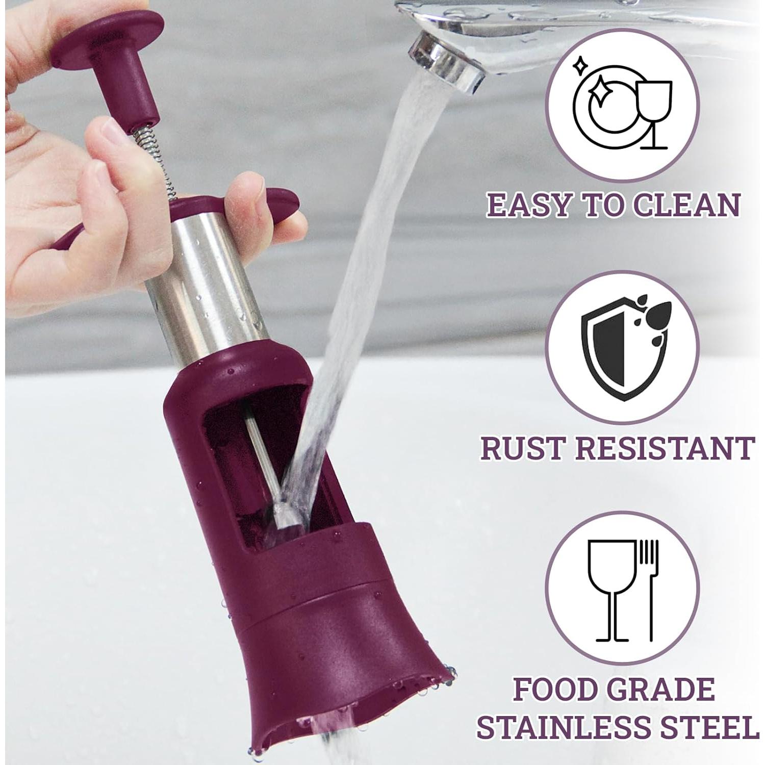 Quitapiedras de Cereza PIUGERU Grande 33mm Acero Inoxidable