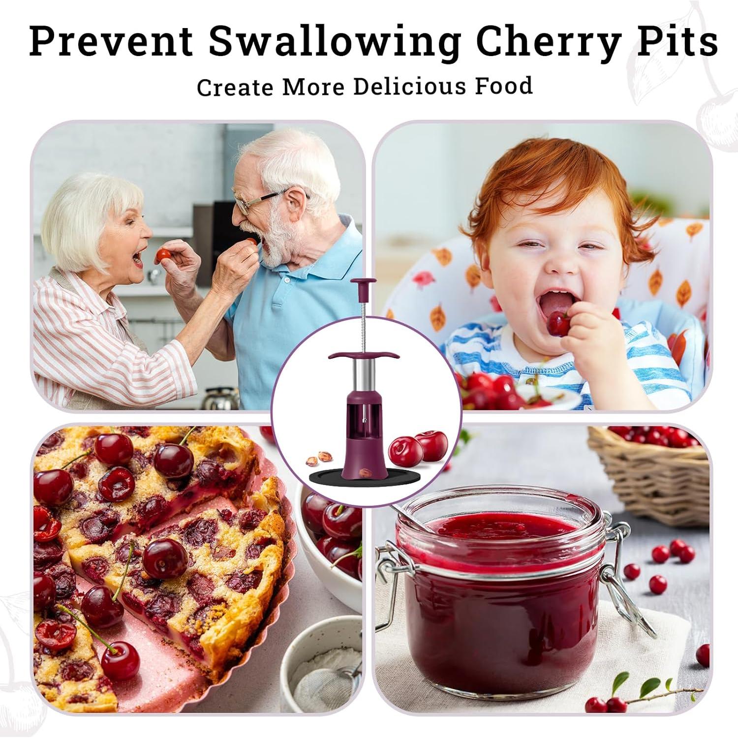 Quitapiedras de Cereza PIUGERU Grande 33mm Acero Inoxidable