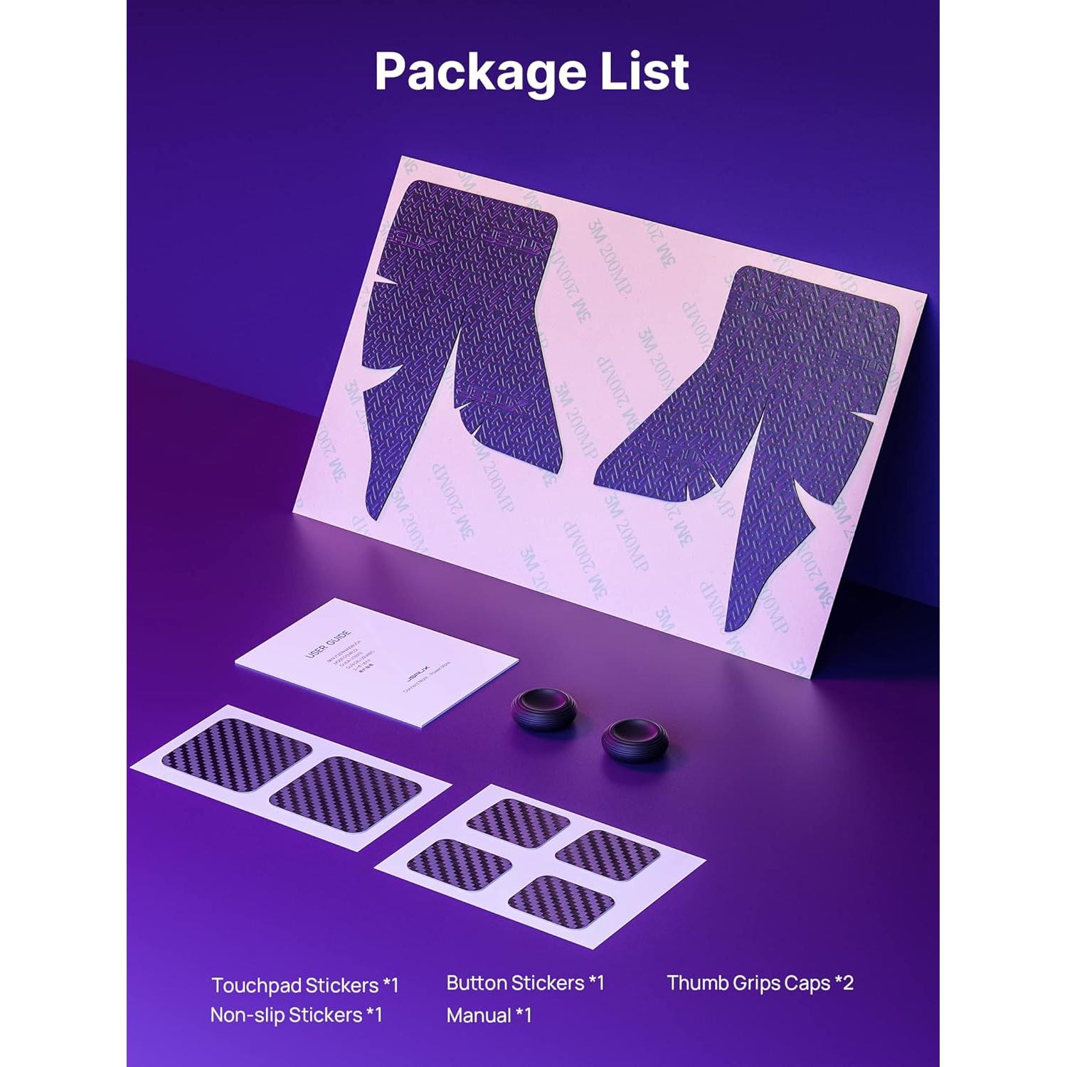 Juego de Calcomanías JSAUX para Steam Deck - Antideslizantes