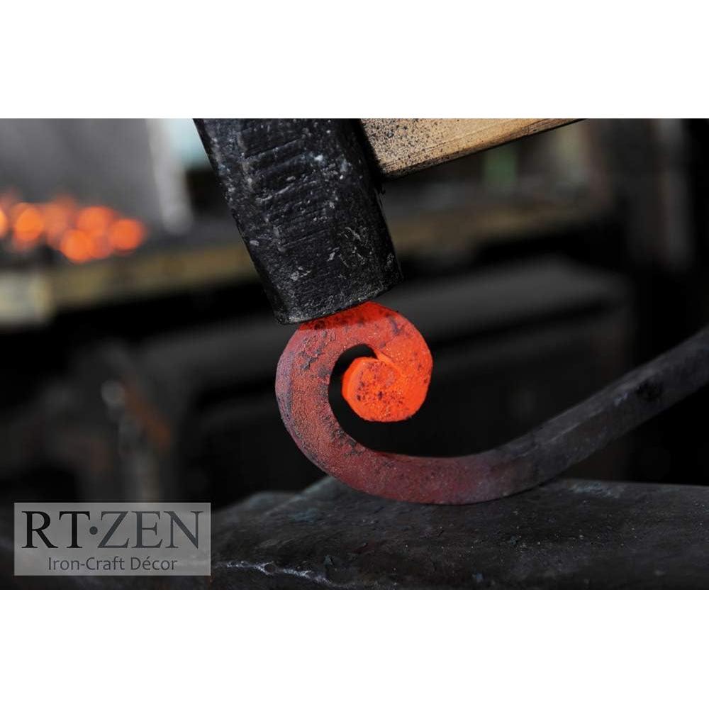 Soportes para Plantas RTZEN - Ganchos de Techo de Hierro Forjado - Paquete de 2 - Resistente y Decorativo