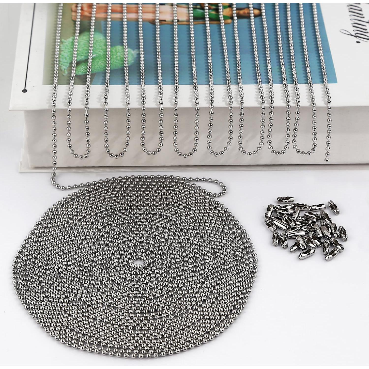 Cadena de bola de acero inoxidable 10m 2.4mm Dotlite