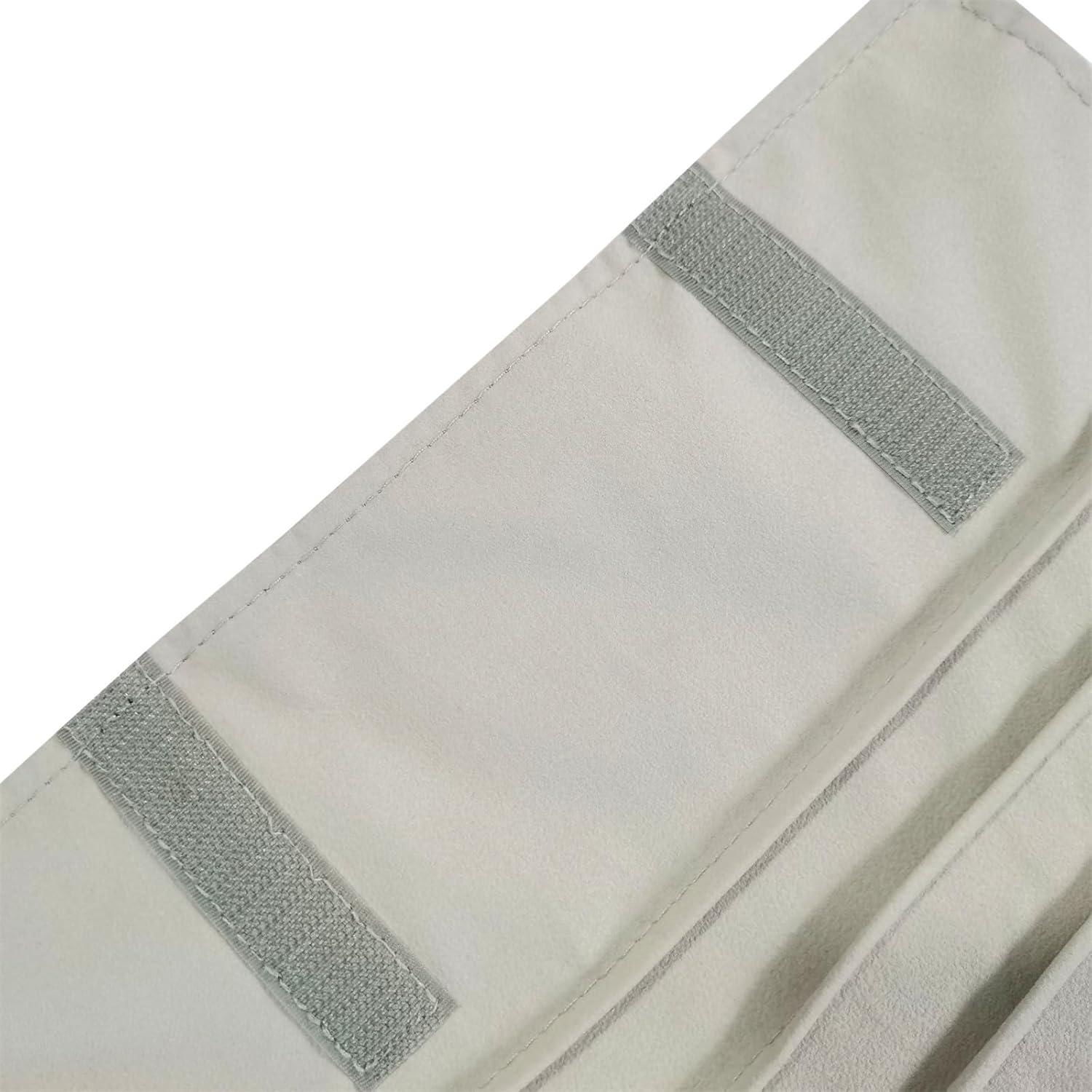 Bolsa de Almacenamiento de Joyería Portátil SCIKHEFT Beige 16 Cadenas