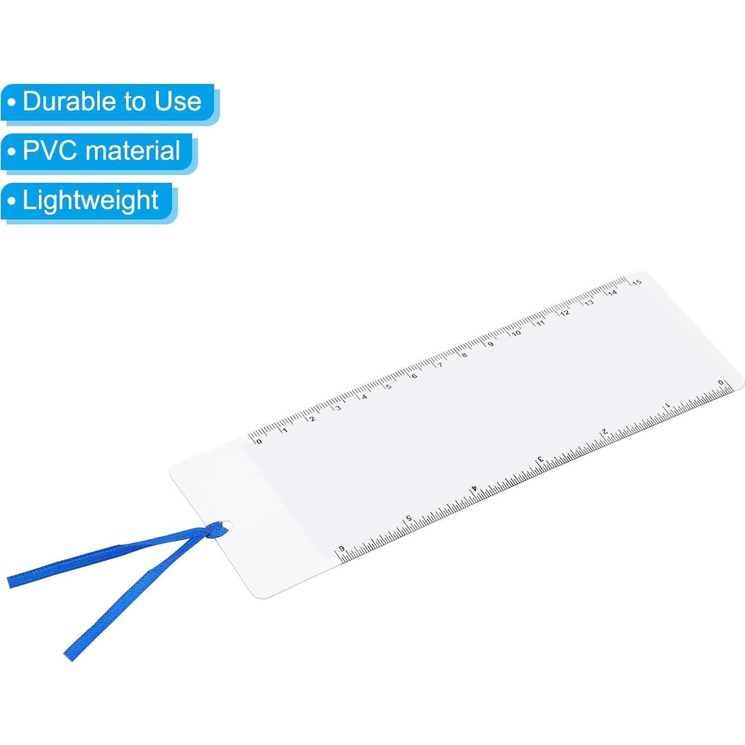 Marcador Lupa PATIKIL 3X con Regla y Bolsa Protectora - 2 Pcs