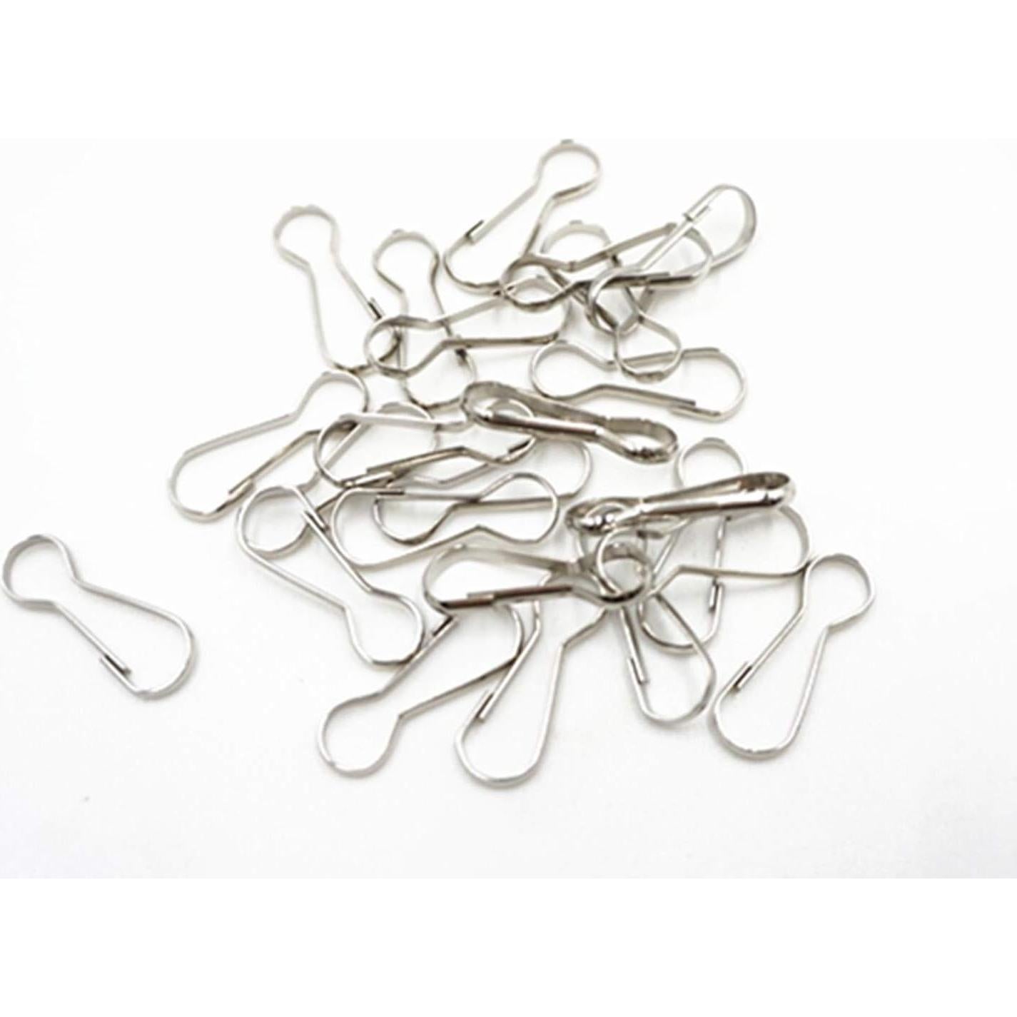 200 Ganchos de Resorte Metal Inoxidable 25mm INNETOC