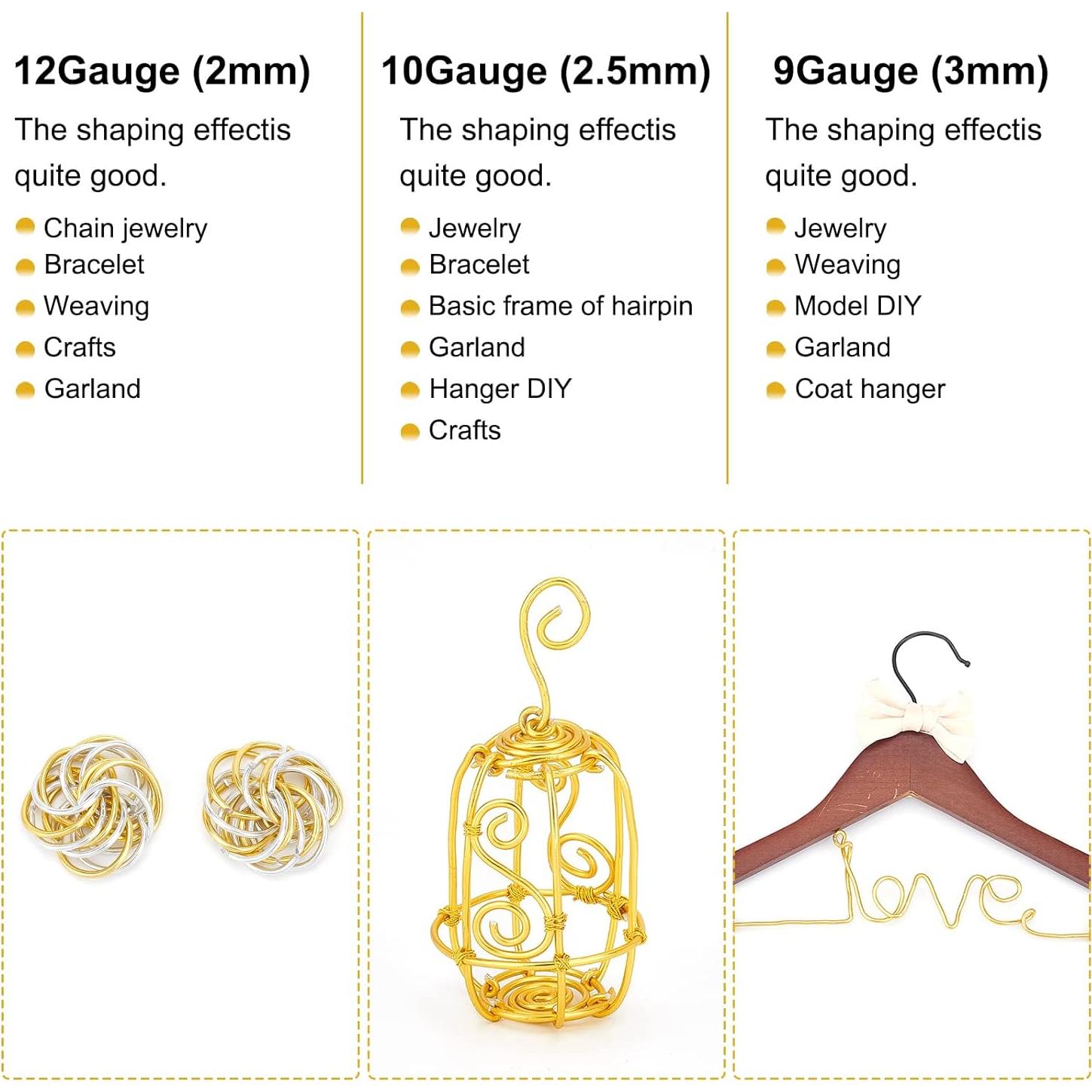 Alambre de Manualidades BENECREAT 3mm 16.76m Negro Flexible