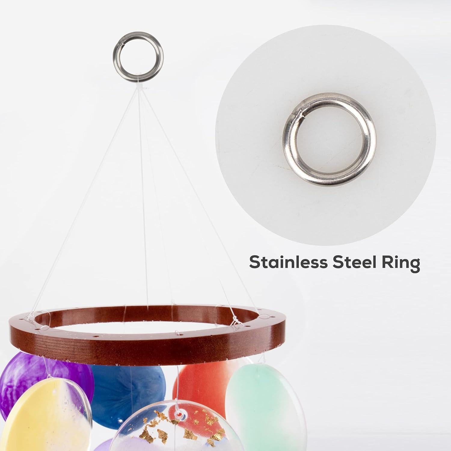 Moldes de Silicona para Campanas de Viento Temlum - 4 Piezas