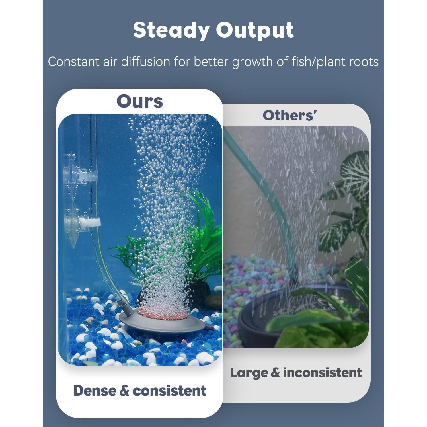 Pawfly Difusor de Aire para Acuario 6.86 cm con Ventosas