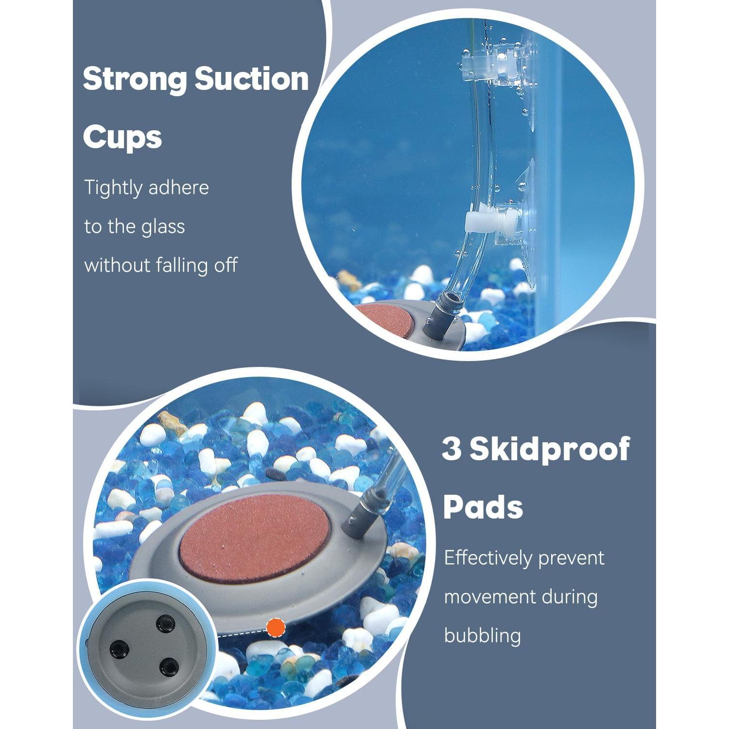 Pawfly Difusor de Aire para Acuario 6.86 cm con Ventosas