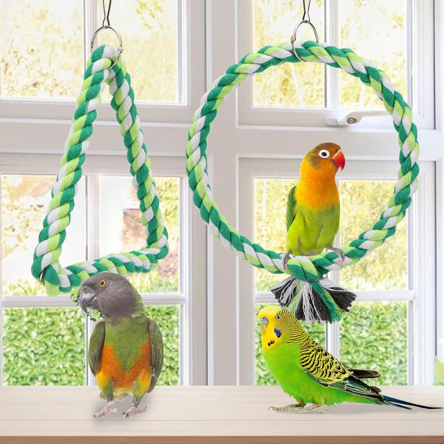 Percha de Cuerda para Pájaro Wontee - Columpio S 15cm y 18cm