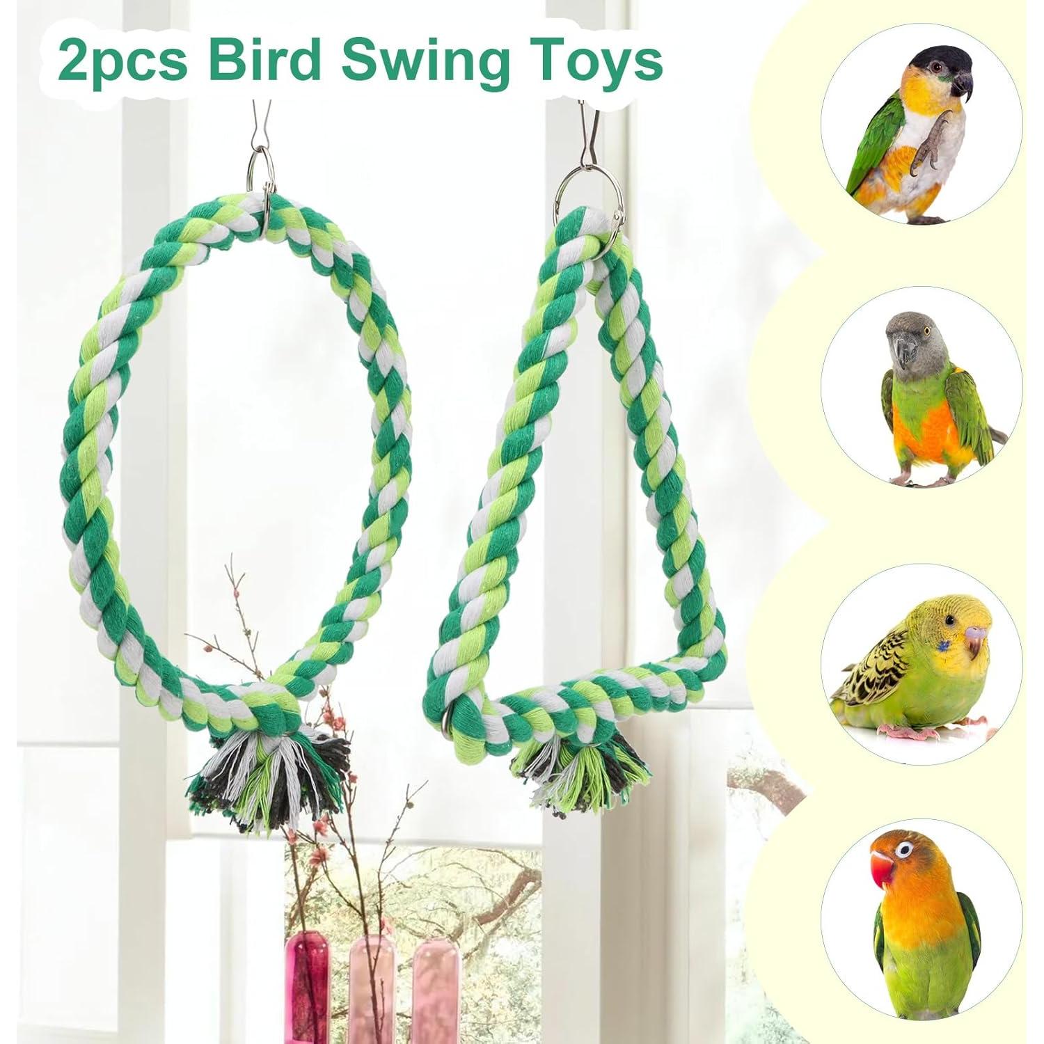 Percha de Cuerda para Pájaro Wontee - Columpio S 15cm y 18cm