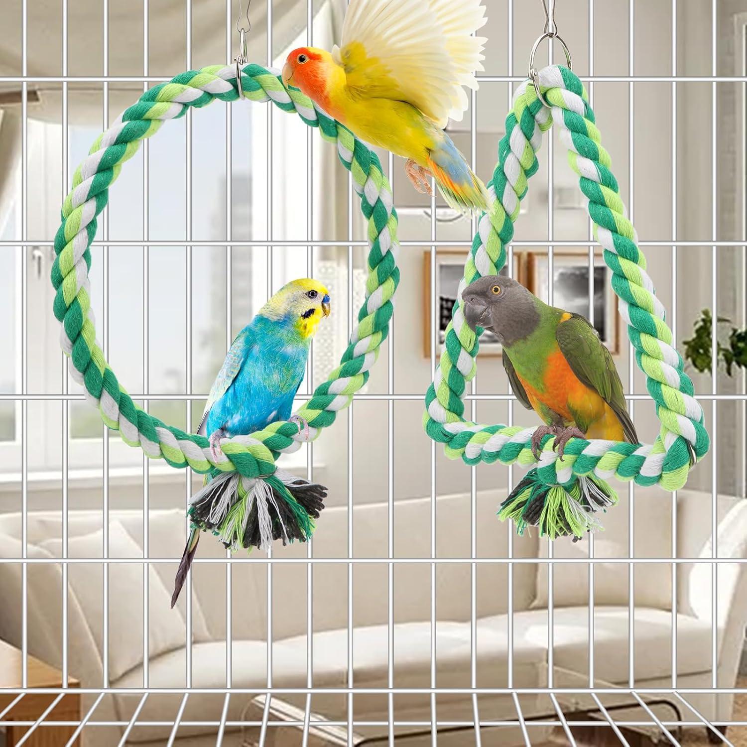 Percha de Cuerda para Pájaro Wontee - Columpio S 15cm y 18cm