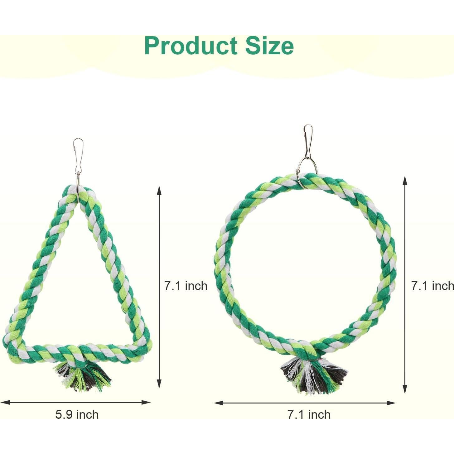 Percha de Cuerda para Pájaro Wontee - Columpio S 15cm y 18cm