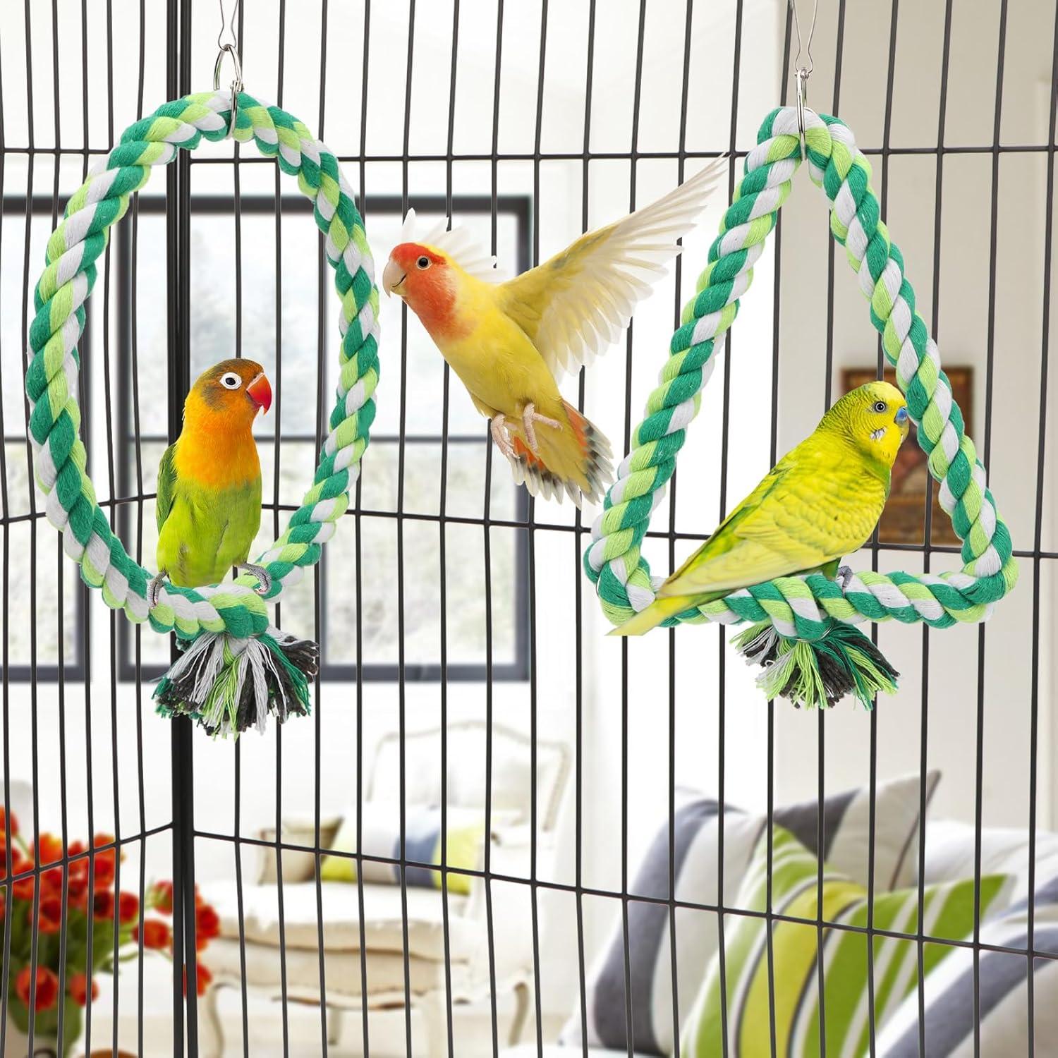 Percha de Cuerda para Pájaro Wontee - Columpio S 15cm y 18cm