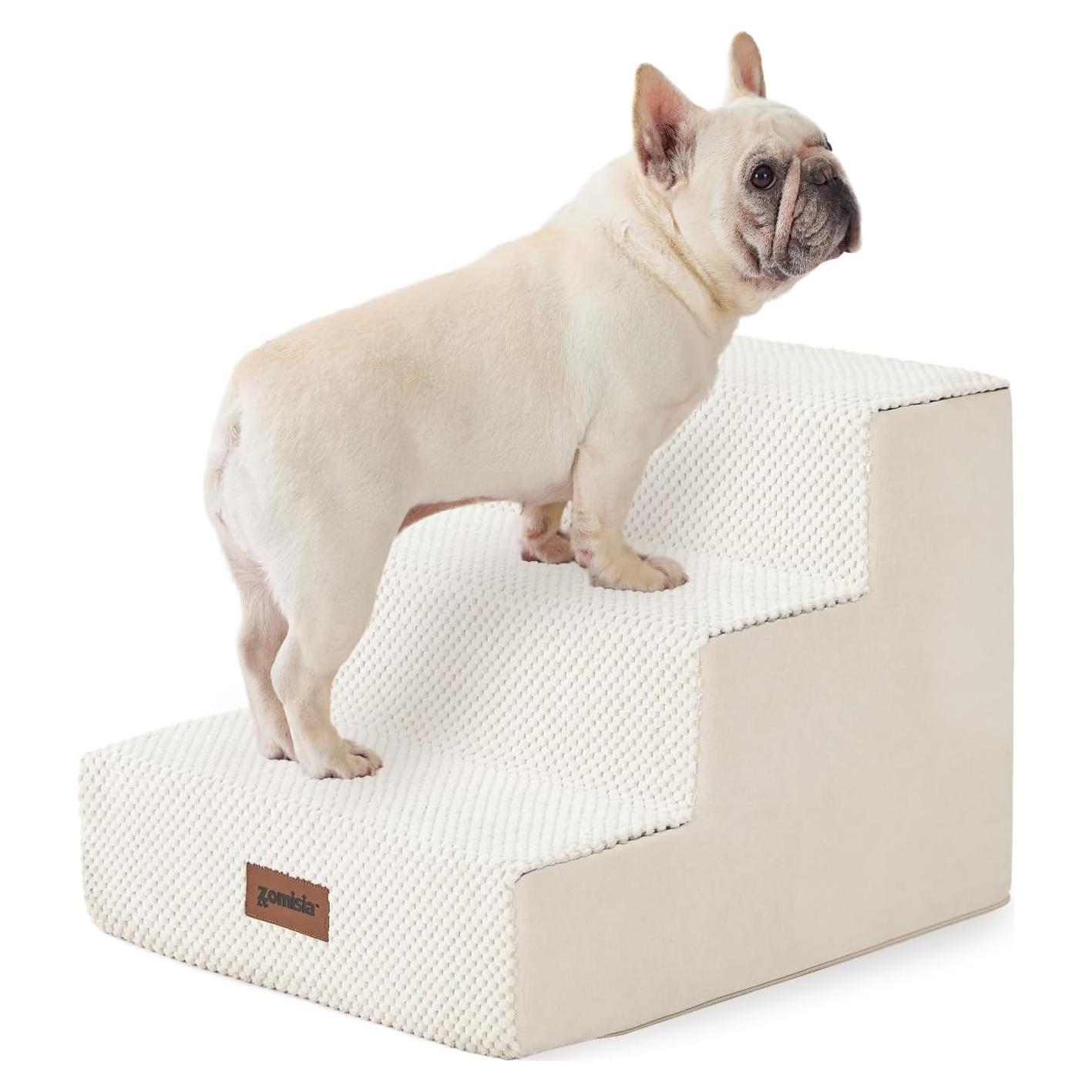 Escalones para Perros Zomisia 3 Escalones Antideslizantes Gris