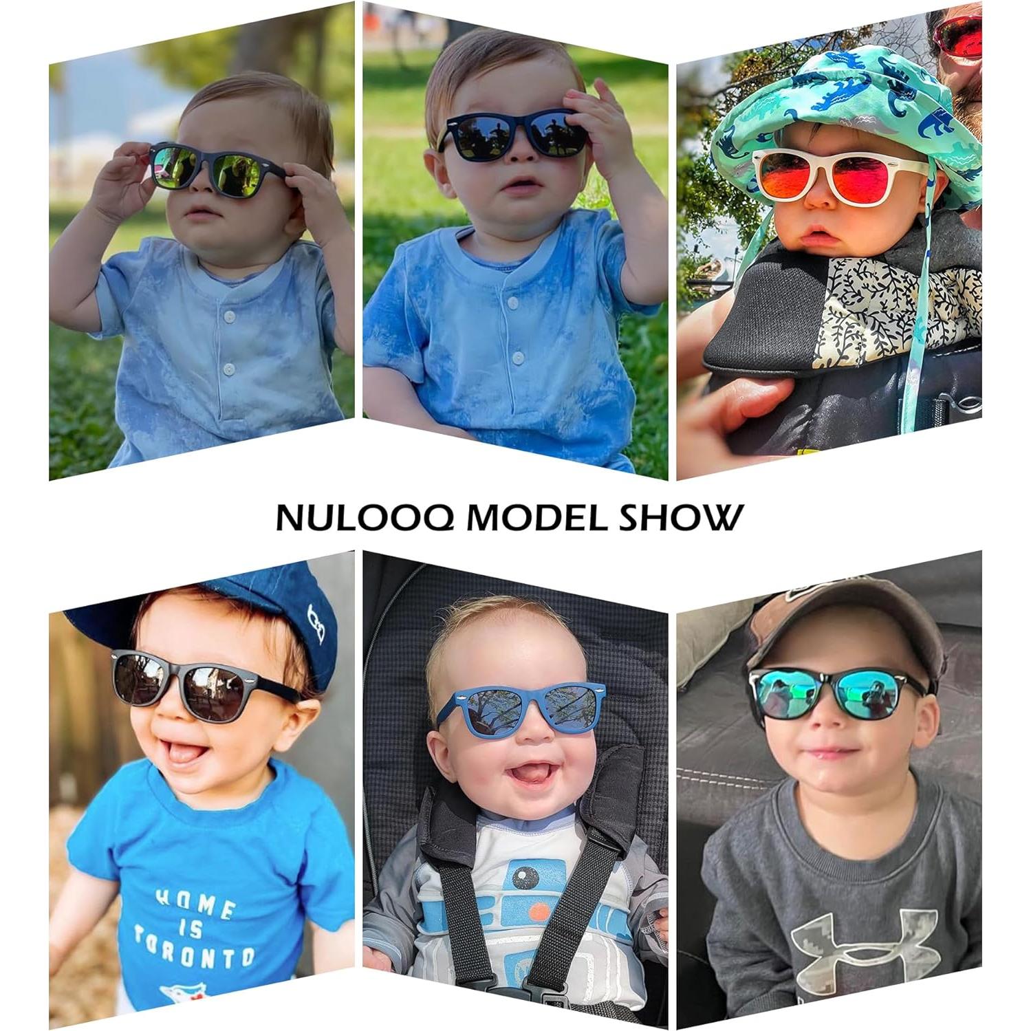 Gafas de sol polarizadas NULOOQ para bebés 0-24 meses