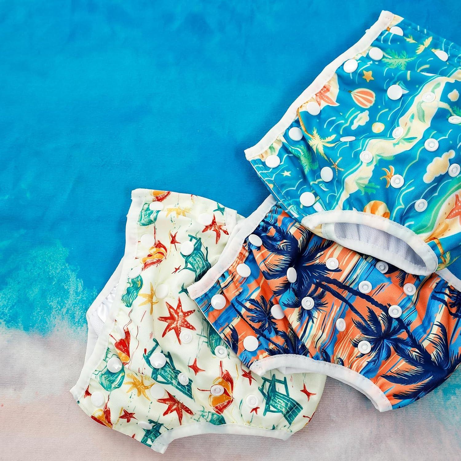 Pañales de Natación HappyFlute Reutilizables 0-3 Años