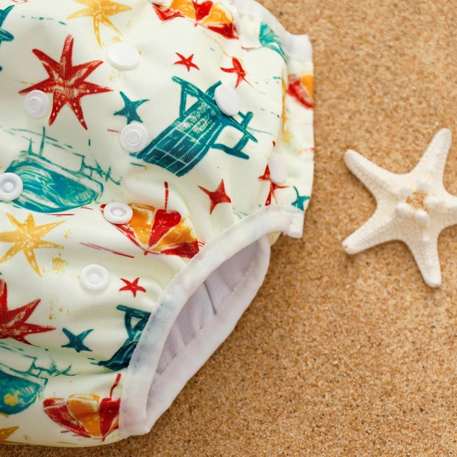 Pañales de Natación HappyFlute Reutilizables 0-3 Años