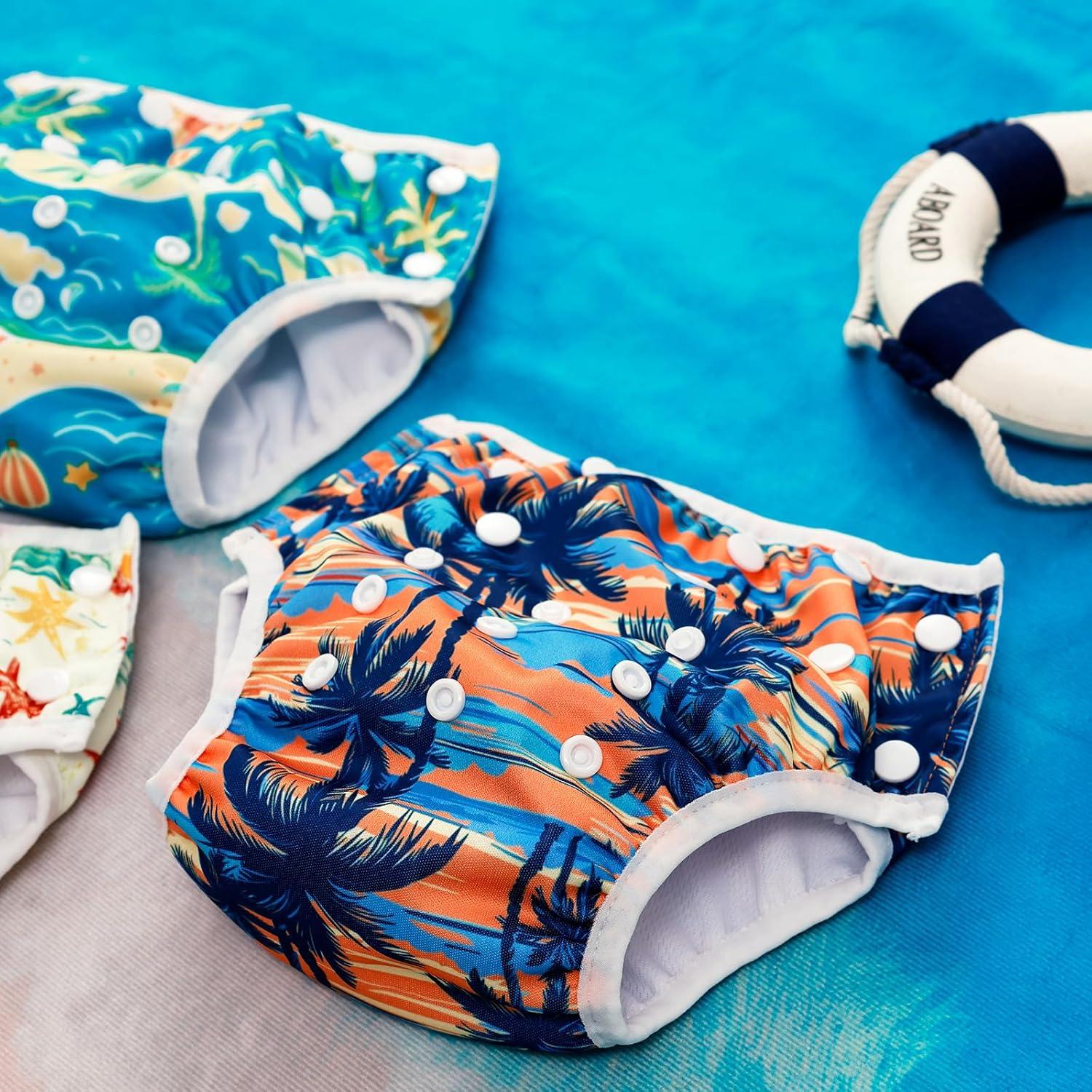 Pañales de Natación HappyFlute Reutilizables 0-3 Años