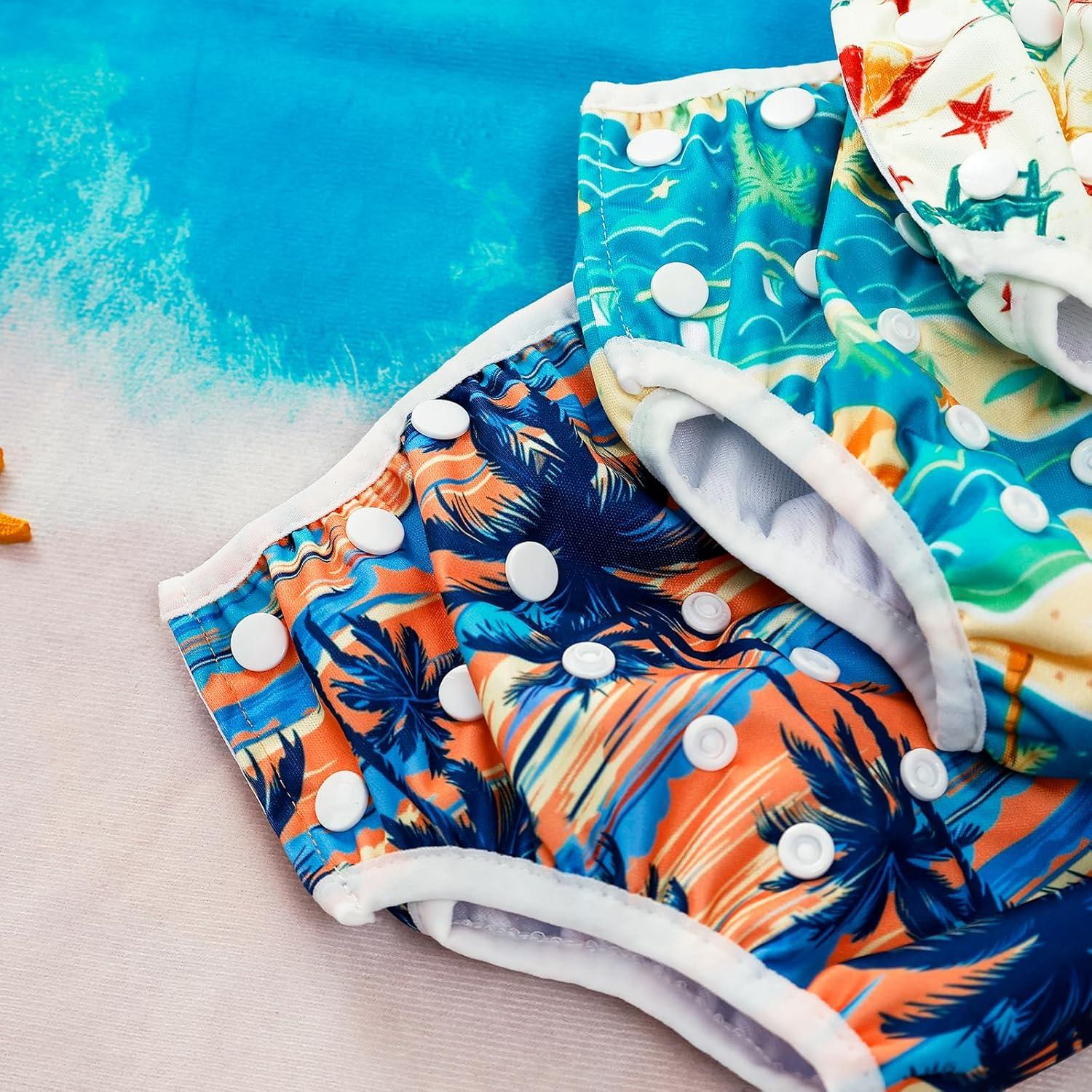 Pañales de Natación HappyFlute Reutilizables 0-3 Años