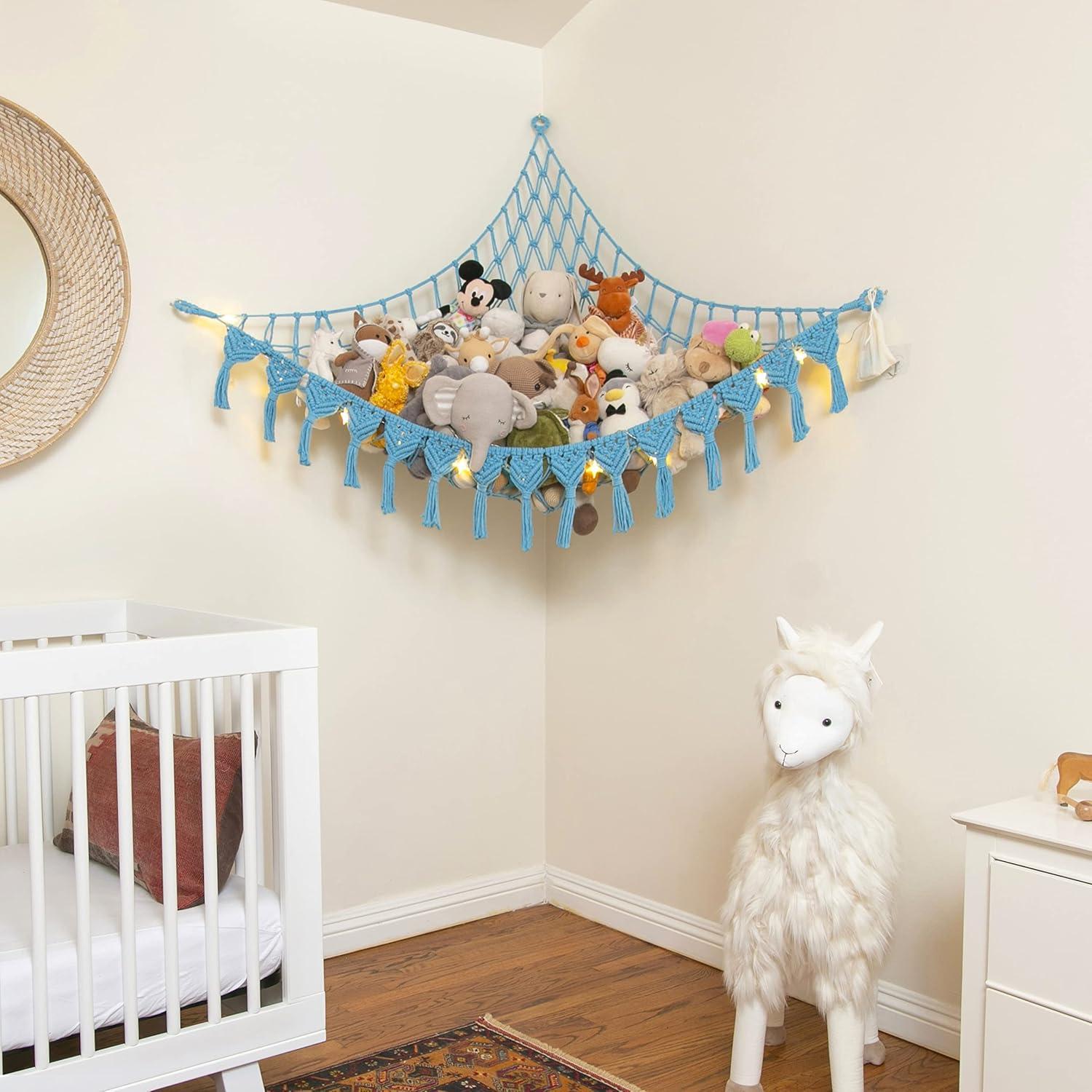 Hamaca de Almacenamiento de Peluches Abby Baby Azul 11.34kg