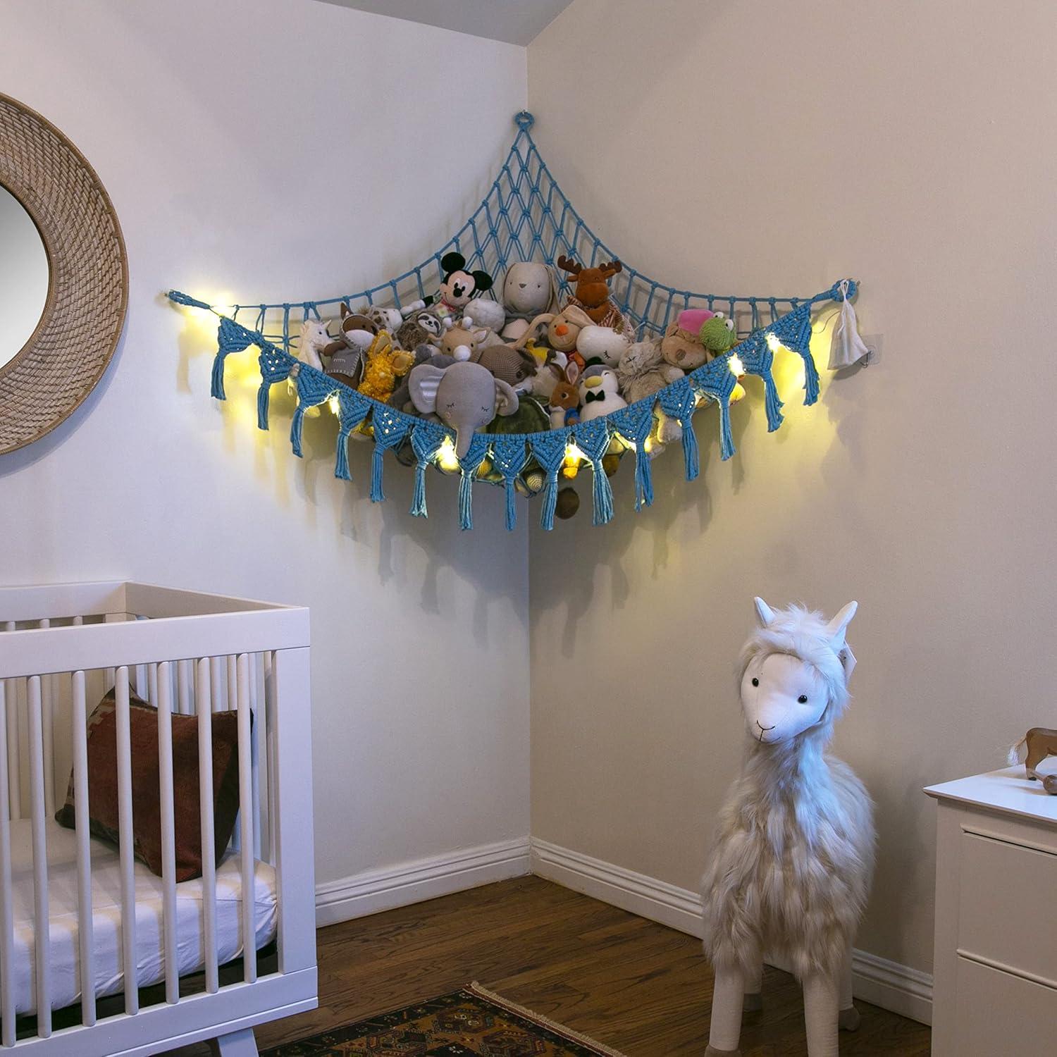 Hamaca de Almacenamiento de Peluches Abby Baby Azul 11.34kg