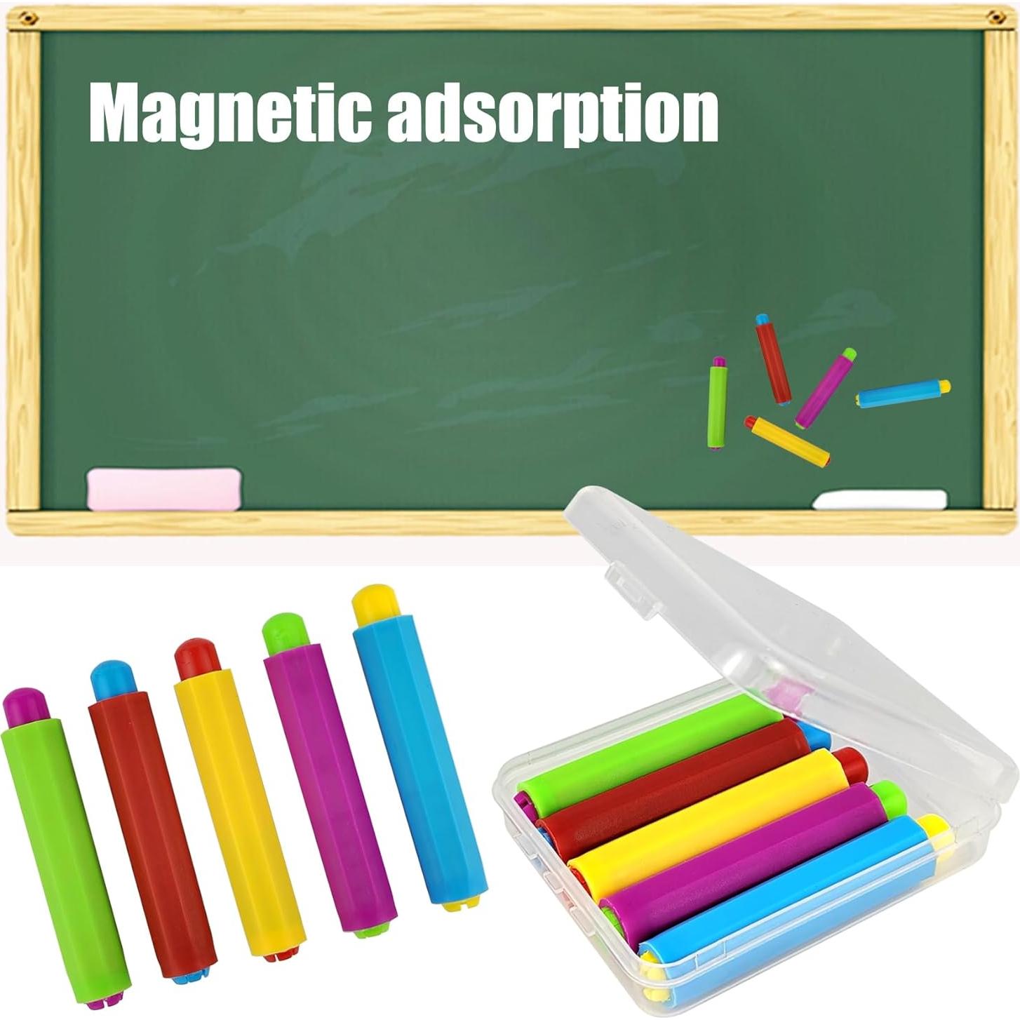 Sujetadores de Tiza HUAJIAN, Paquete de 5 Cubiertas Ajustables