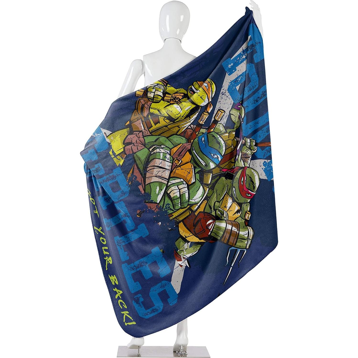 Manta de Forro de Franela Nickelodeon Tortugas Ninja 127x152 cm