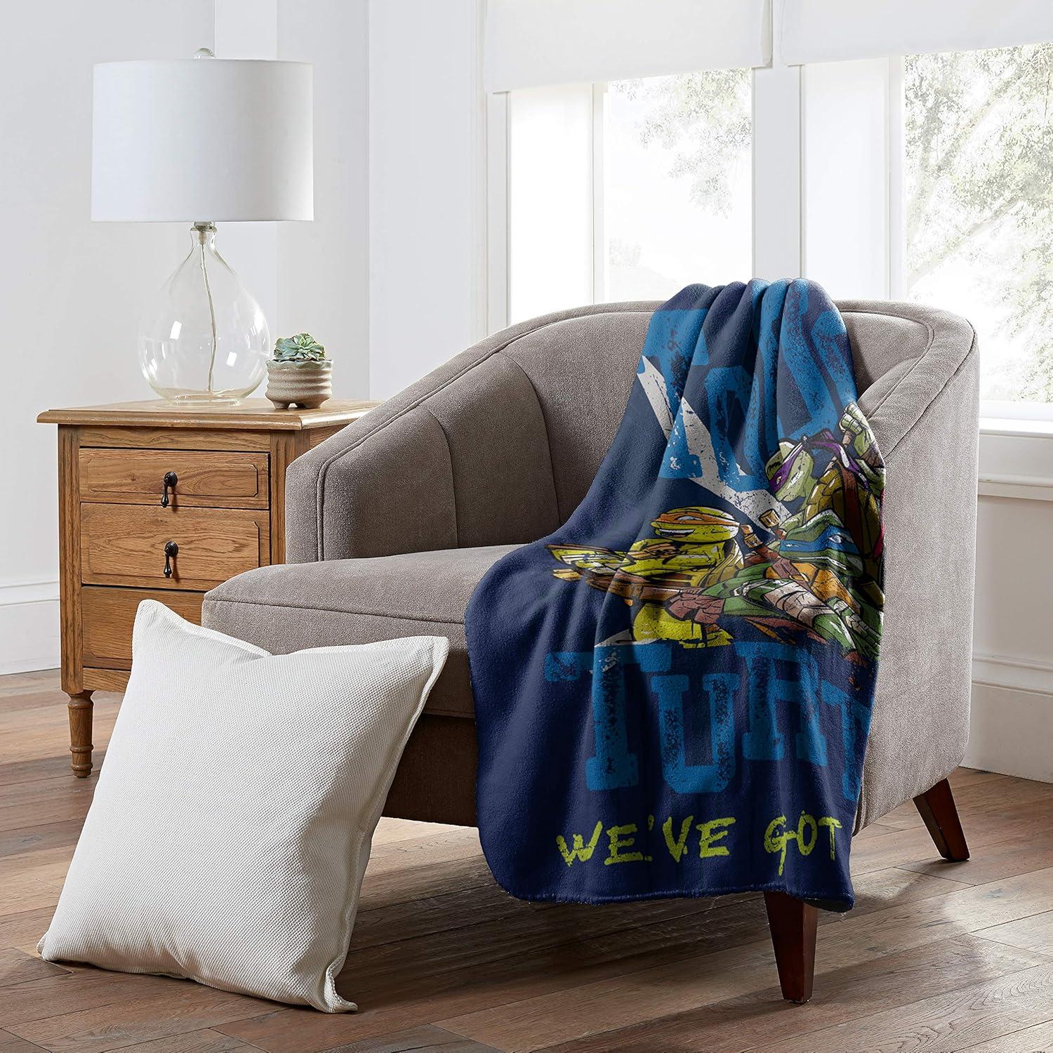 Manta de Forro de Franela Nickelodeon Tortugas Ninja 127x152 cm