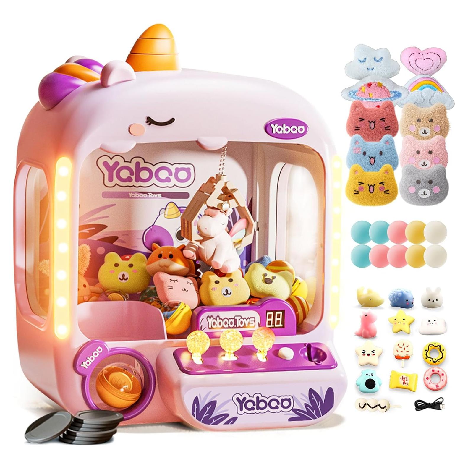 Máquina de Garras de Arcade Vanvimen para Niños Rosa