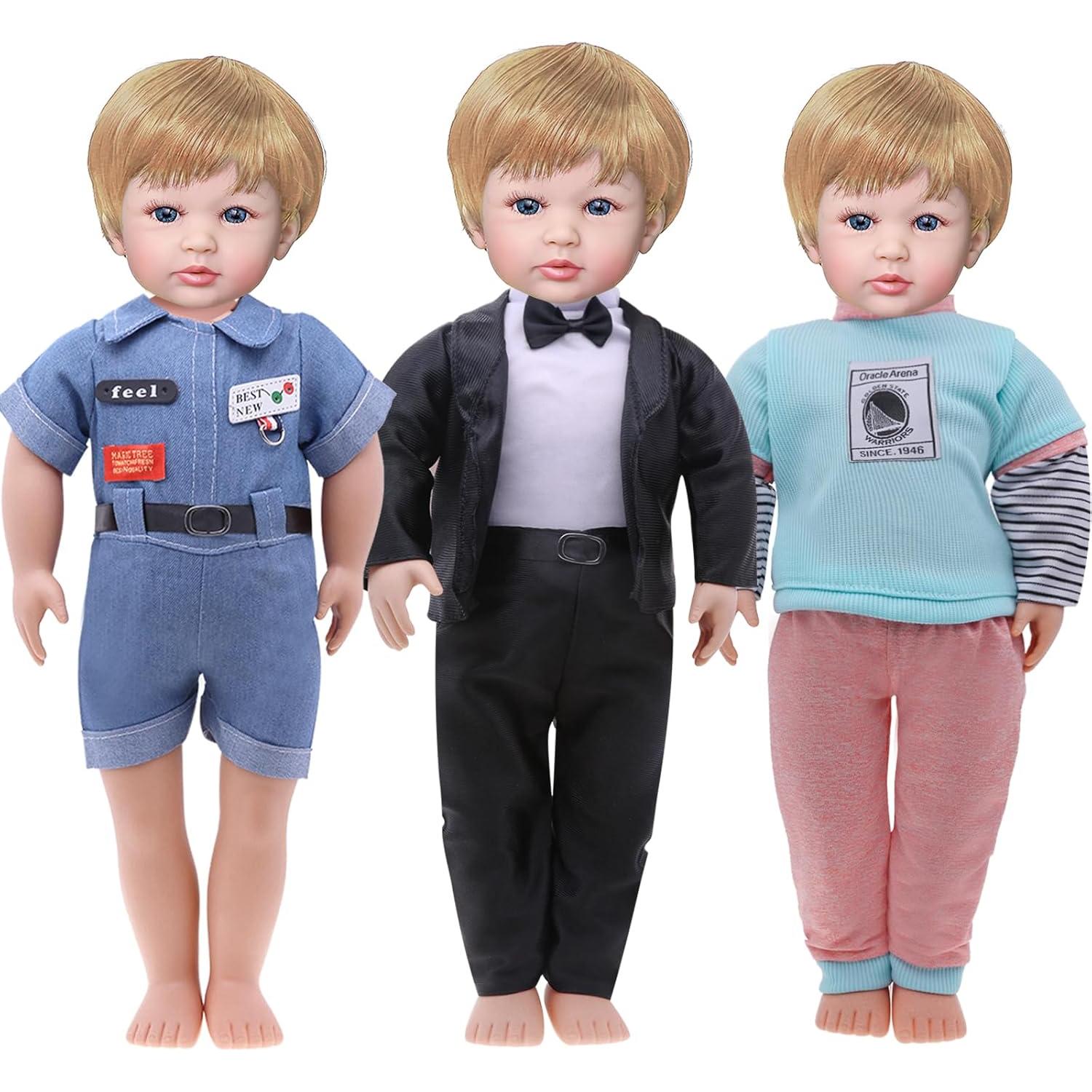 Ropa para muñecos de 15-18 pulgadas MLcnleS - 6 piezas