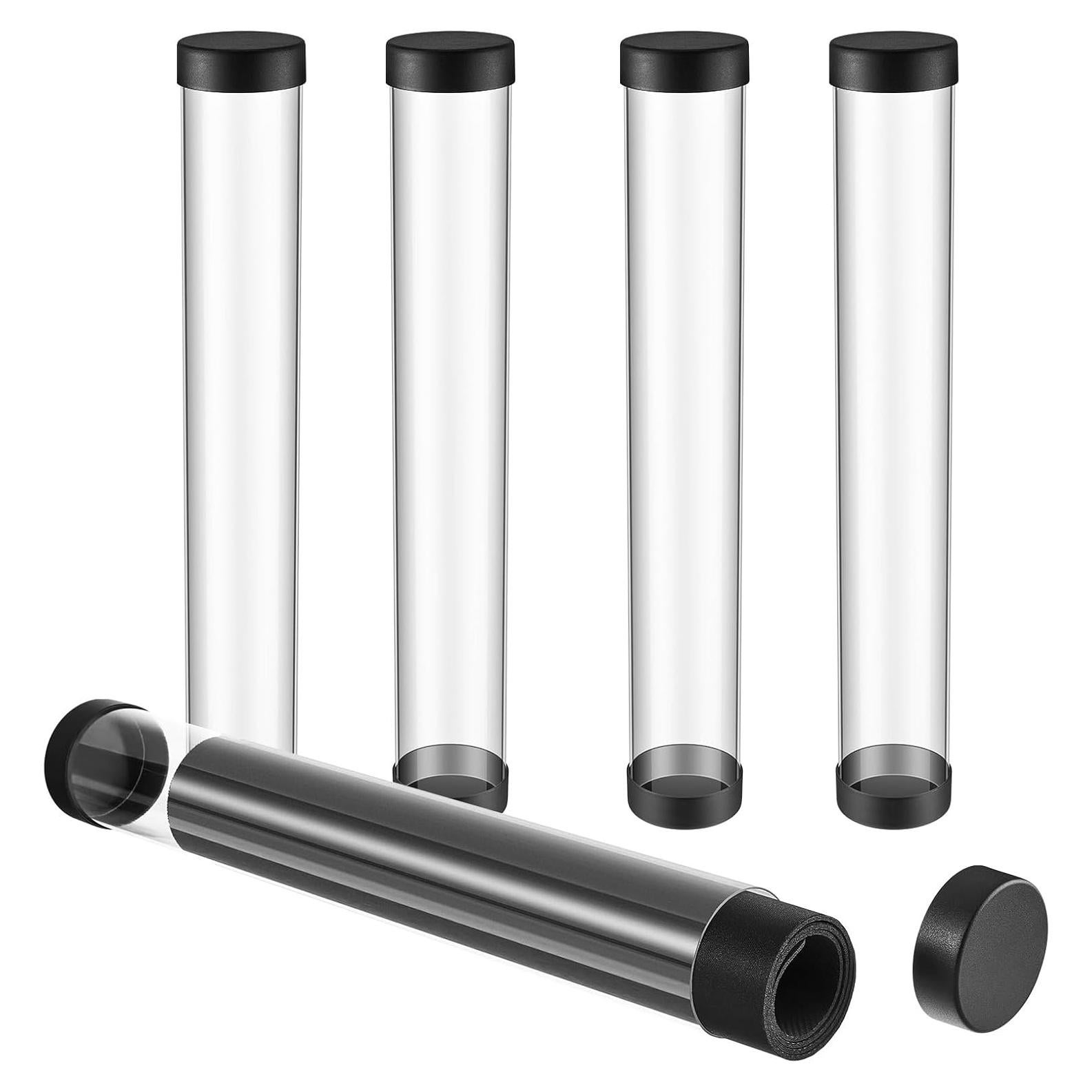 Barydat 4 Tubos de Tapete para Juegos TCG 41 cm Transparente