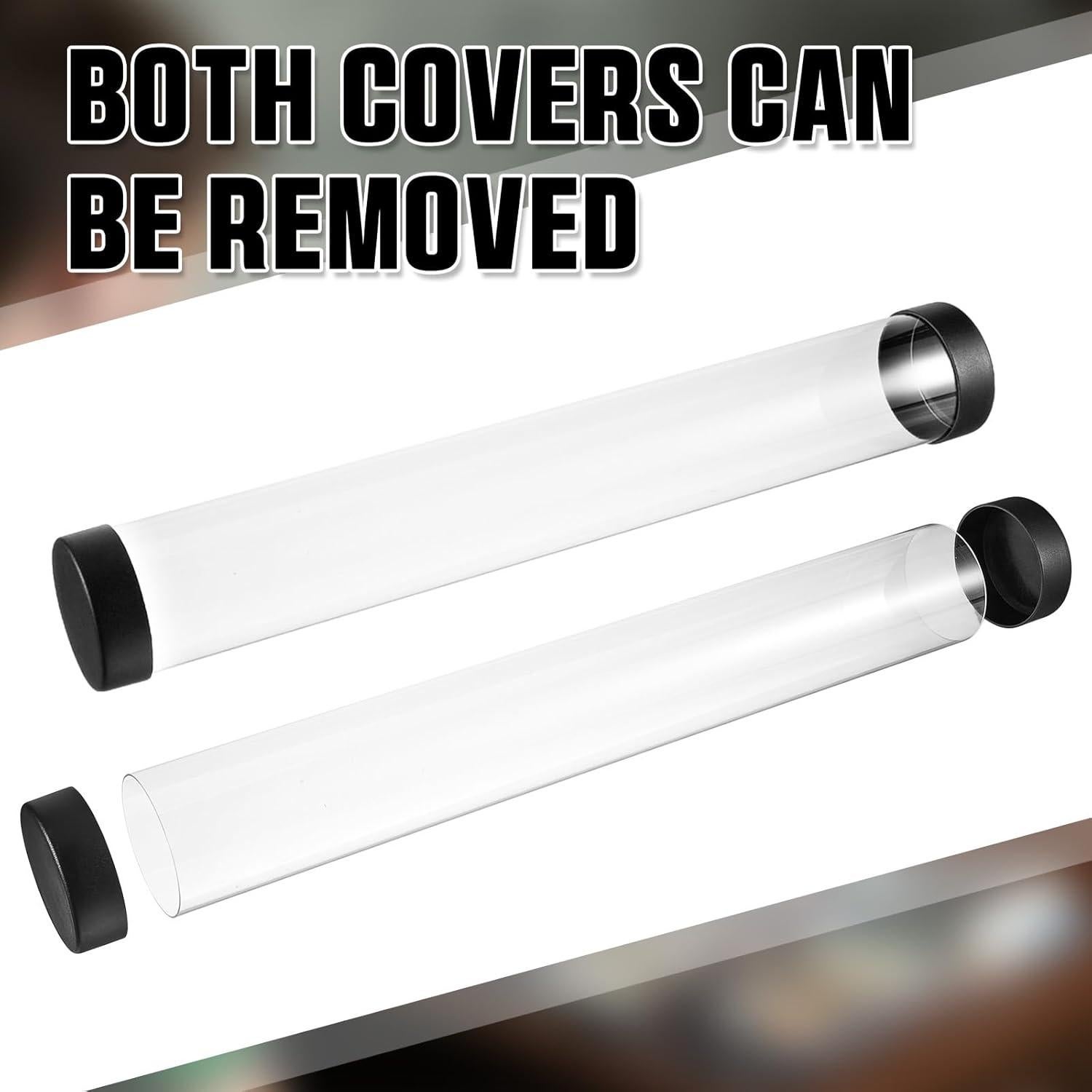 Barydat 4 Tubos de Tapete para Juegos TCG 41 cm Transparente