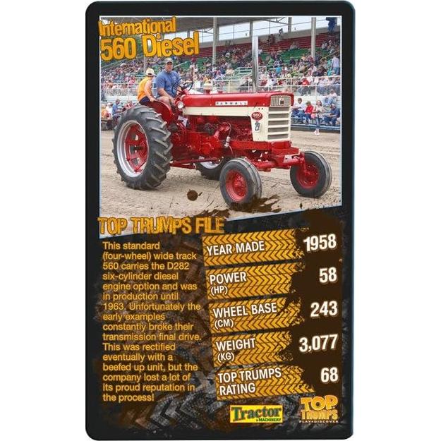 Juego de Cartas Top Trumps 30 Mejores Tractores