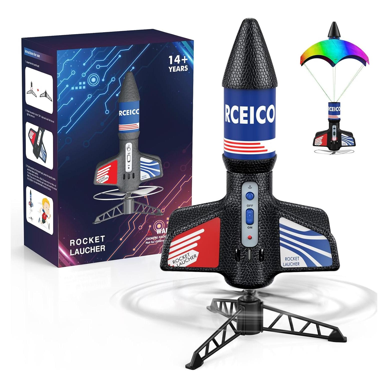 Lanzador de Cohetes Rceico 60.96m con Paracaídas y Luz