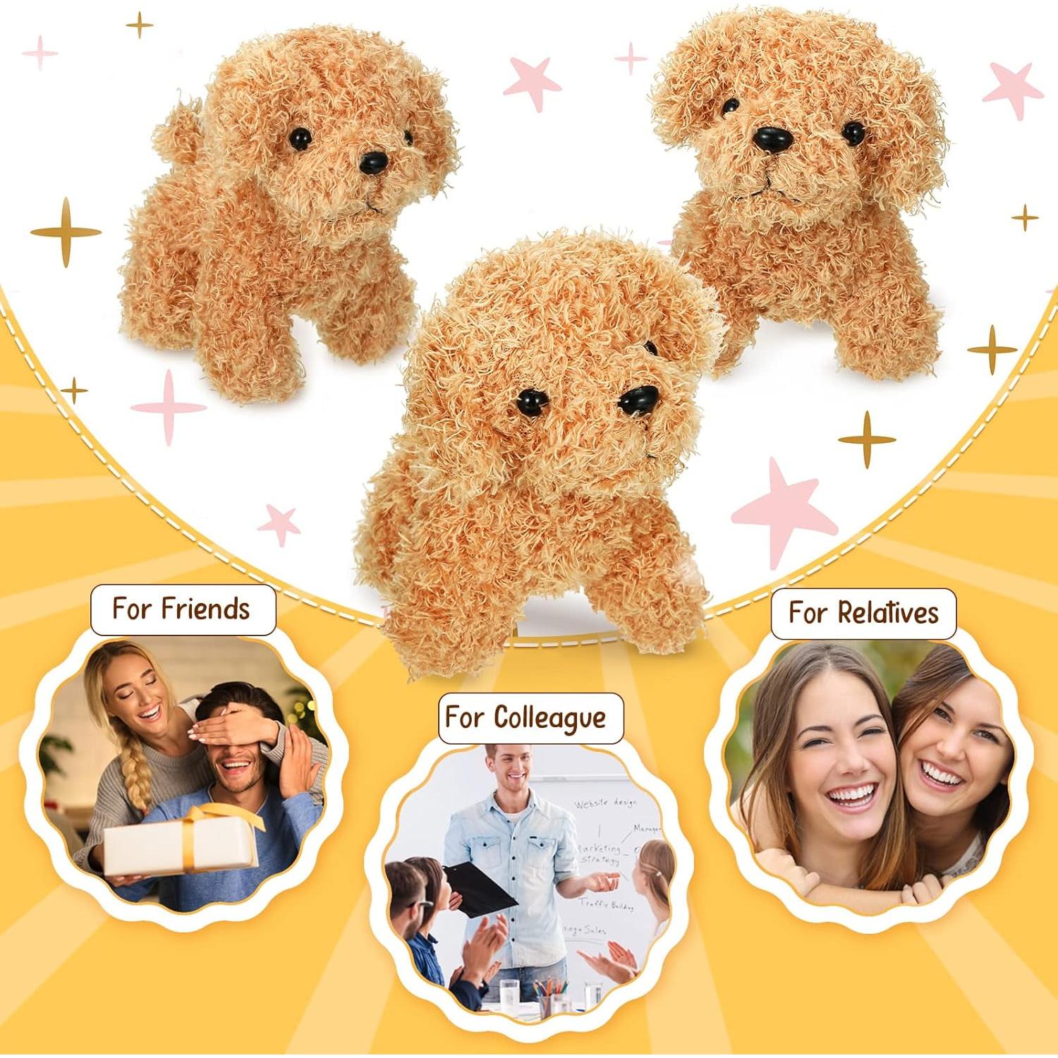 Mini Perros de Peluche Liliful 50 Pcs Suaves 11.94 cm