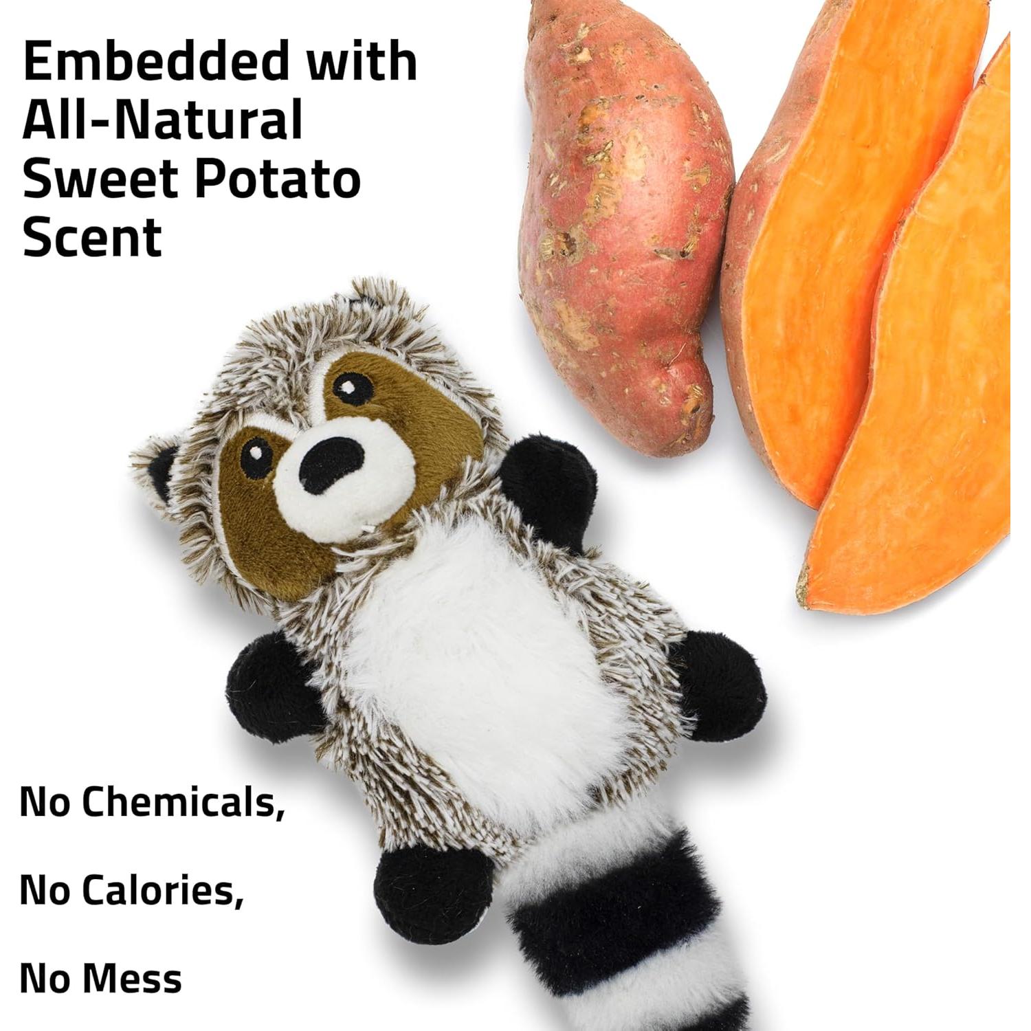 Juguete de Peluche para Perros Playology Raccoon 6x12 cm