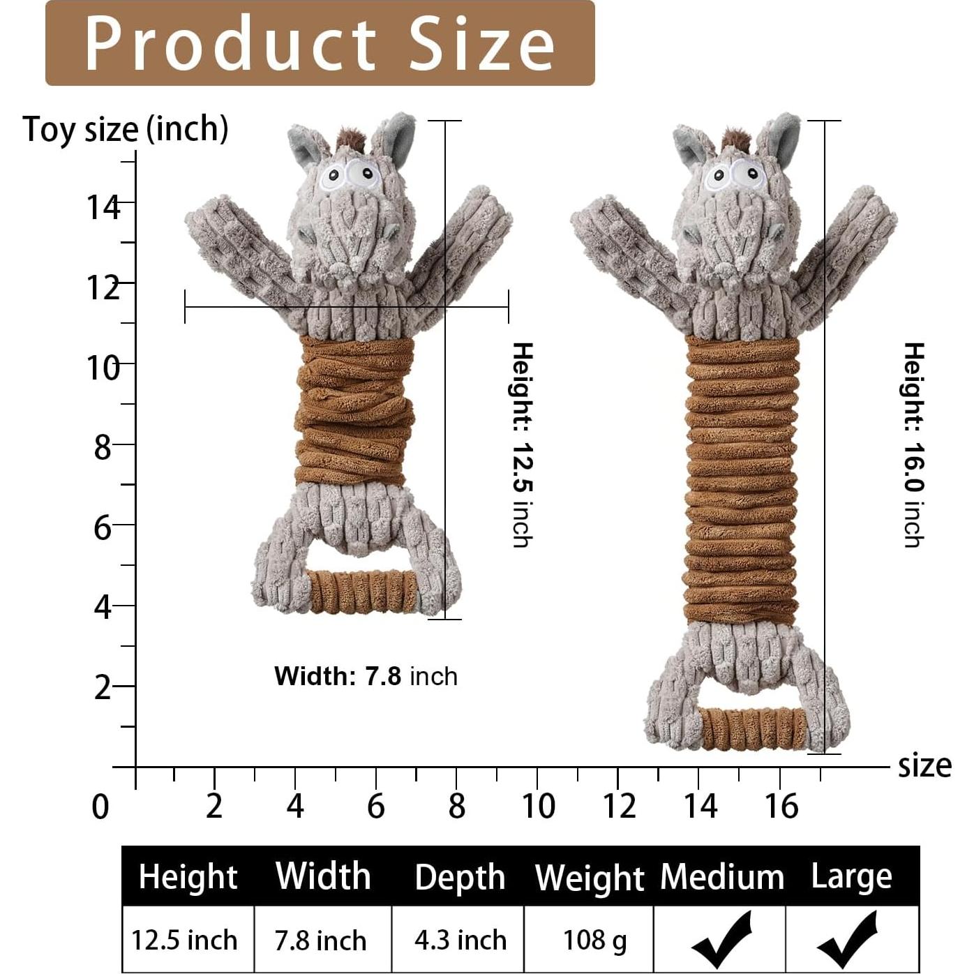 Juguete para Perros SEDIOSO Burro 25.4x7.6 cm Interactivo