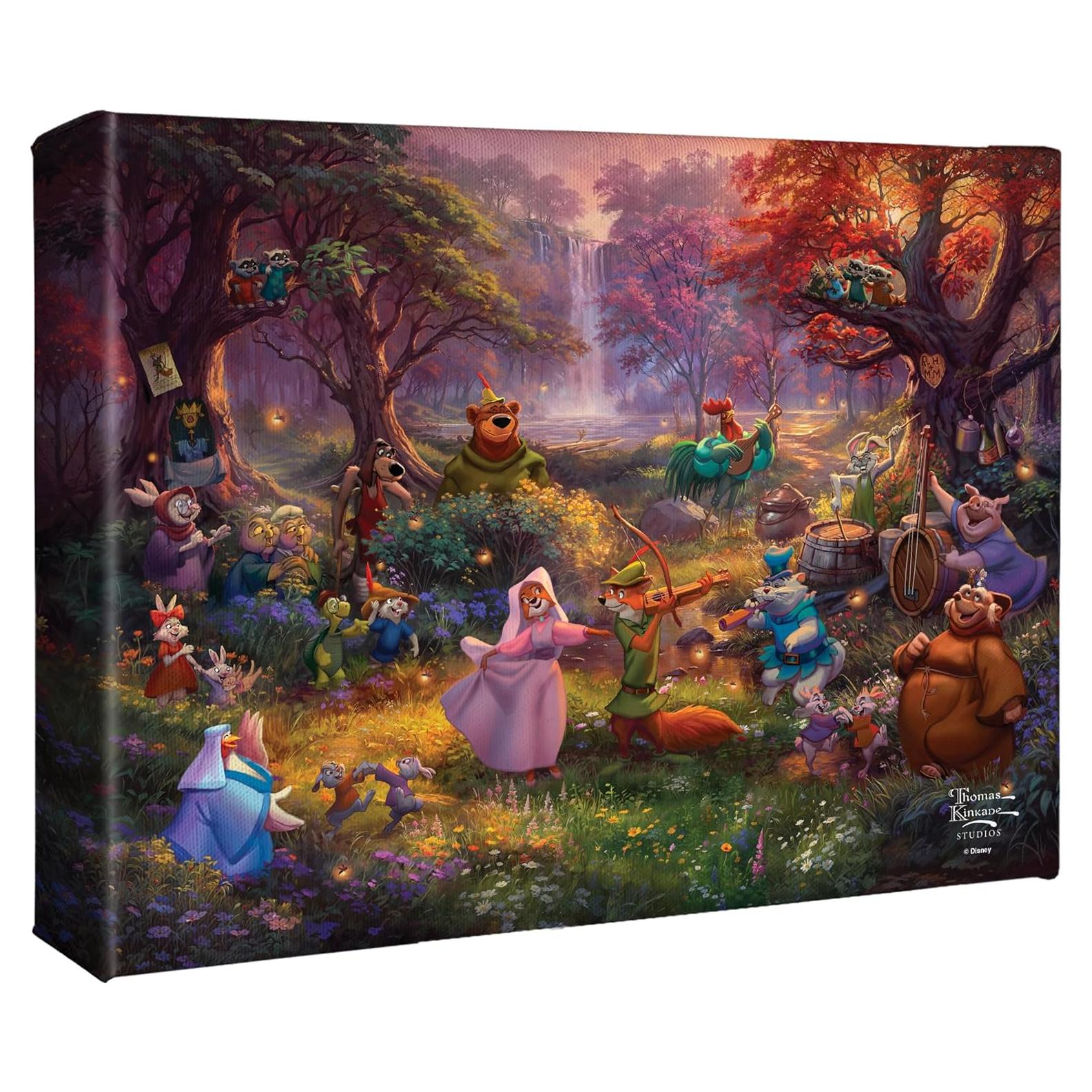 Lienzo Enmarcado Disney Robin Hood Thomas Kinkade 20x25 cm