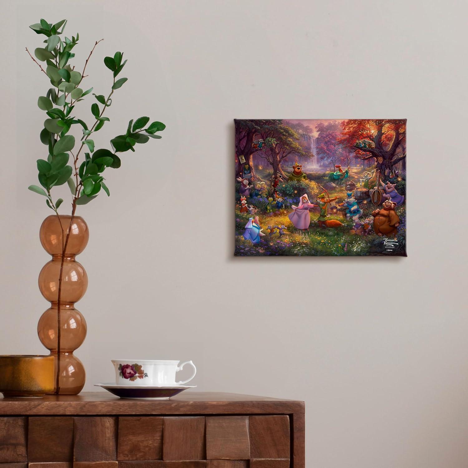 Lienzo Enmarcado Disney Robin Hood Thomas Kinkade 20x25 cm