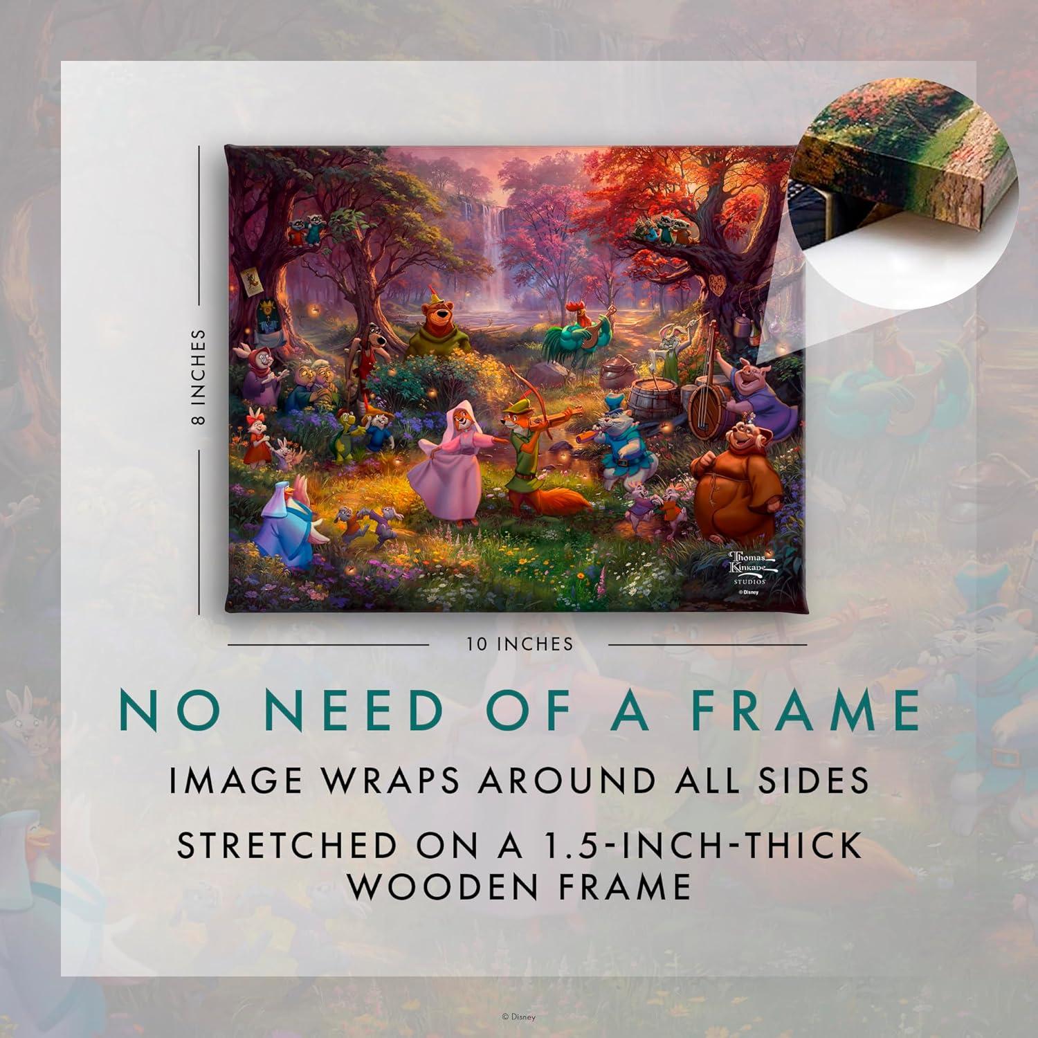 Lienzo Enmarcado Disney Robin Hood Thomas Kinkade 20x25 cm