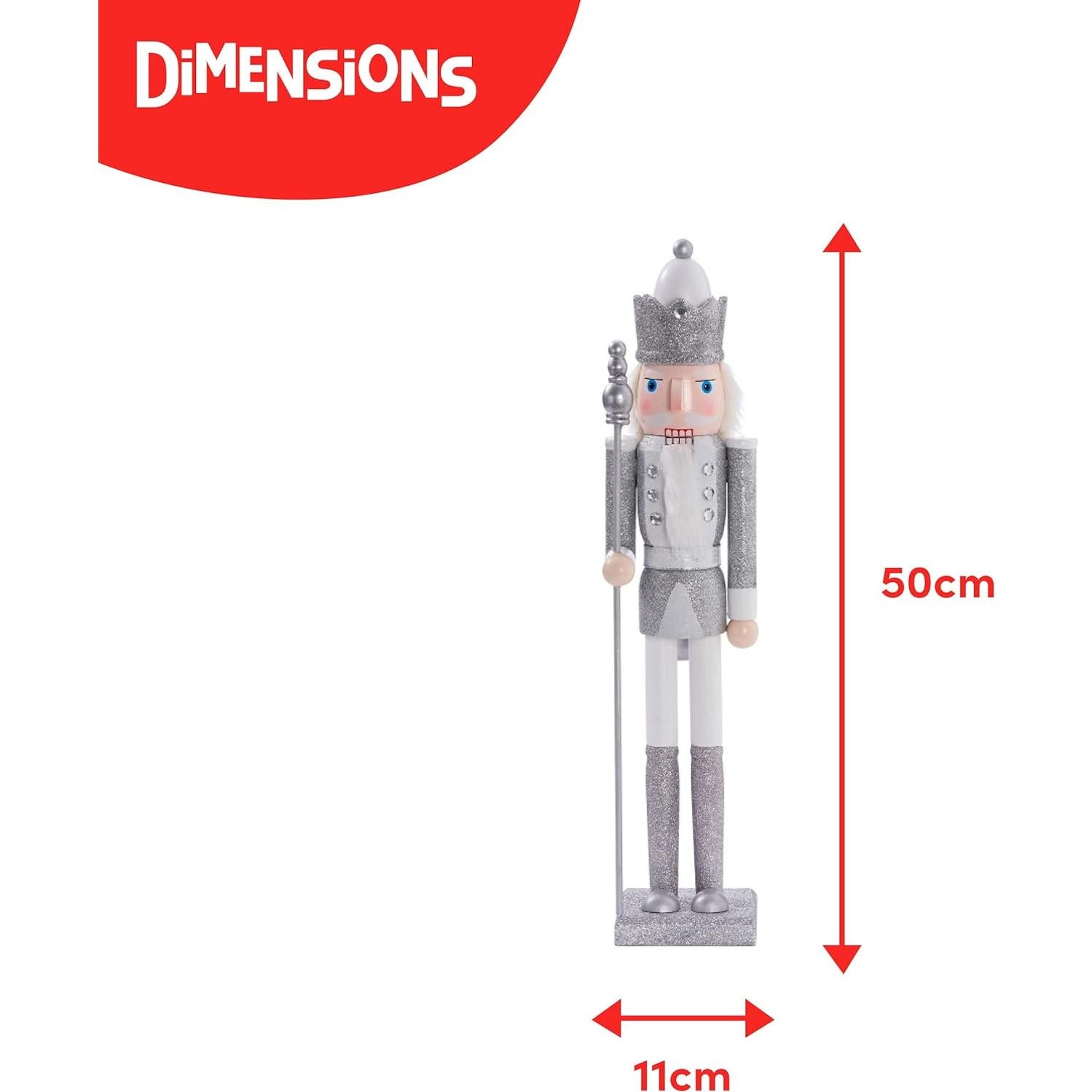 Cascanueces de Madera 50 cm Rey Soldado The Twiddlers