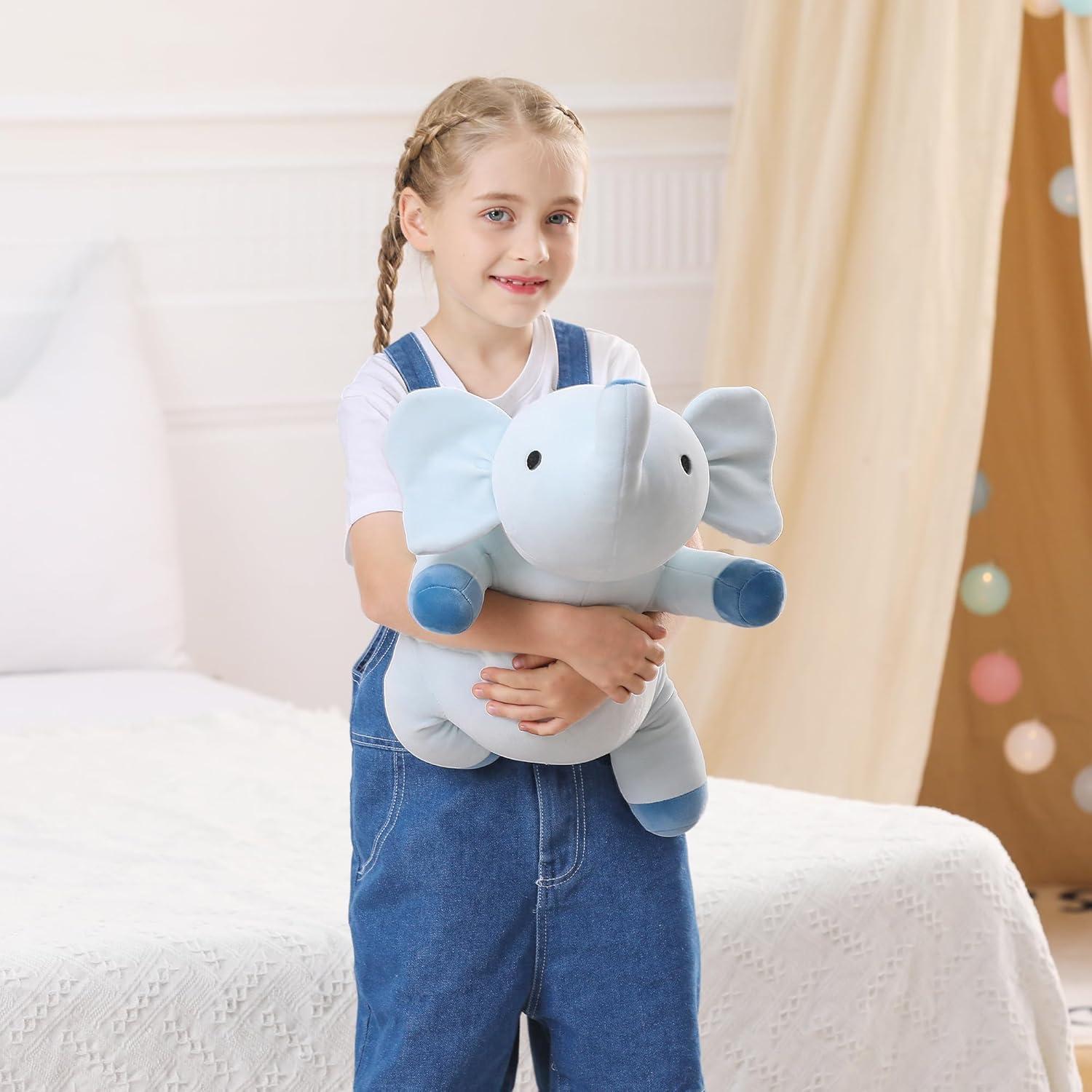 Elefante de Peluche con Peso Azul 60 cm 1.9 kg E-Tech