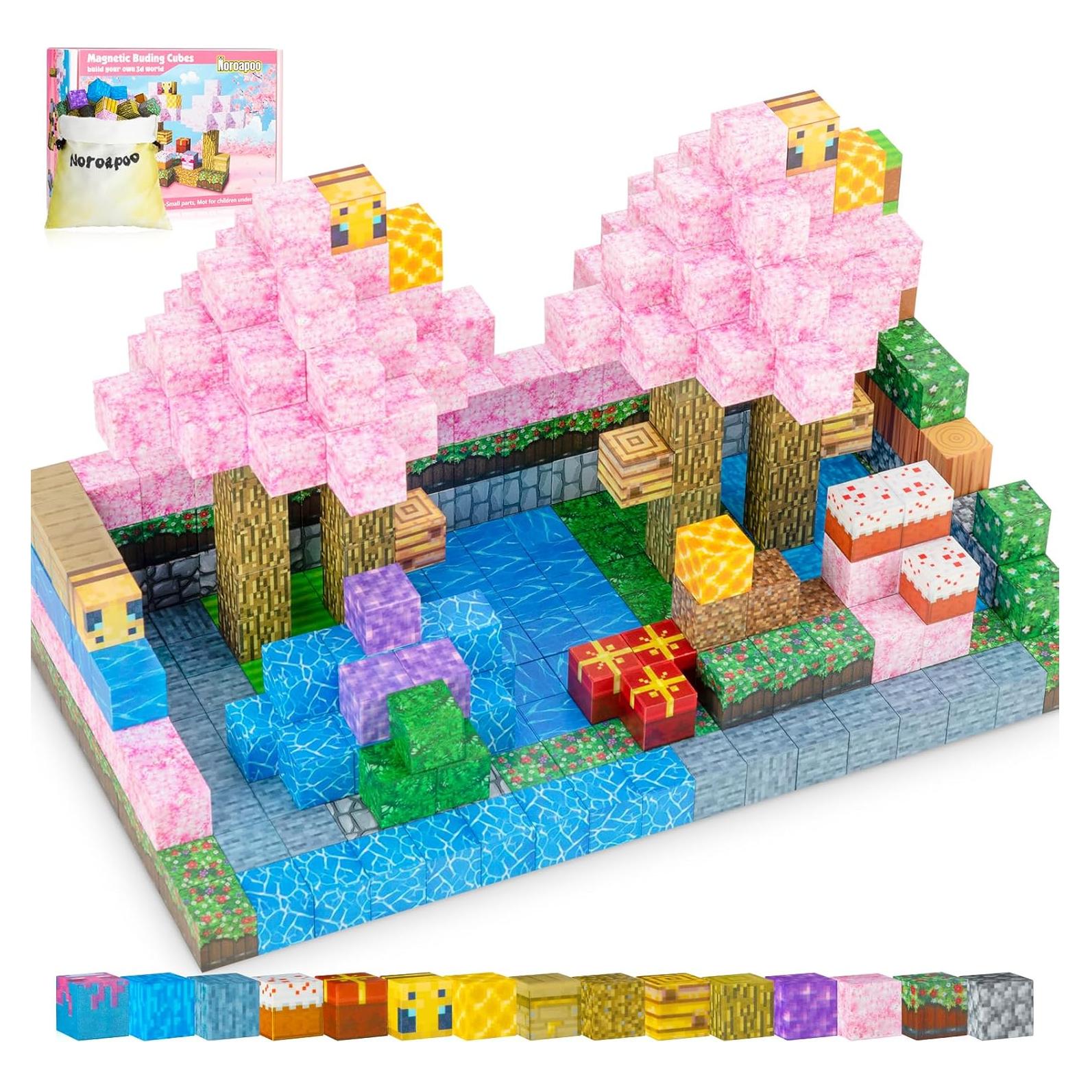 80 Piezas Bloques de Construcción Magnéticos Noroapoo 3D